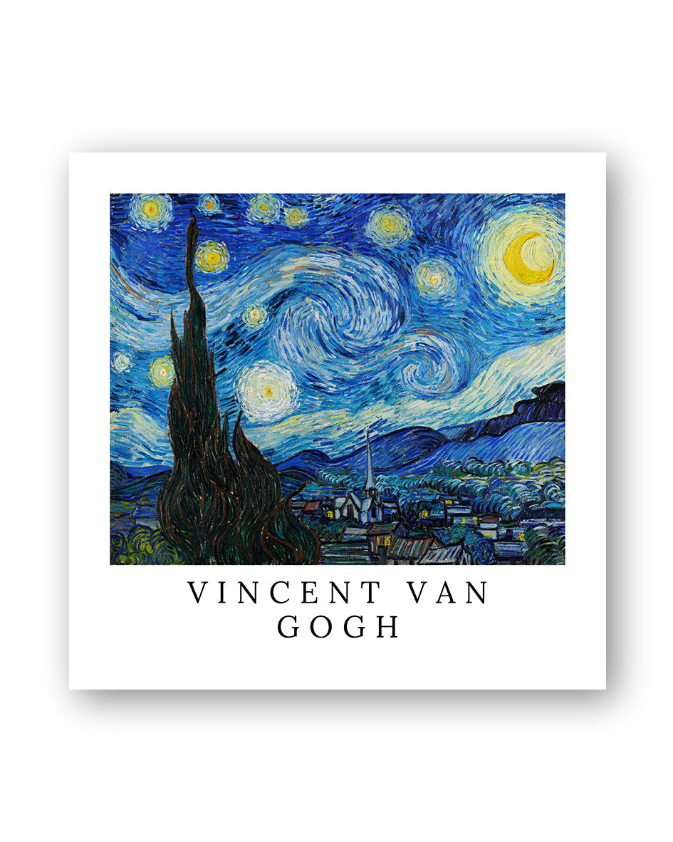 La Nuit étoilée Poster – FineArt Wandbild, moderne Kunst & Fine Art Print von Spawnd, handgefertigt & Made in Germany