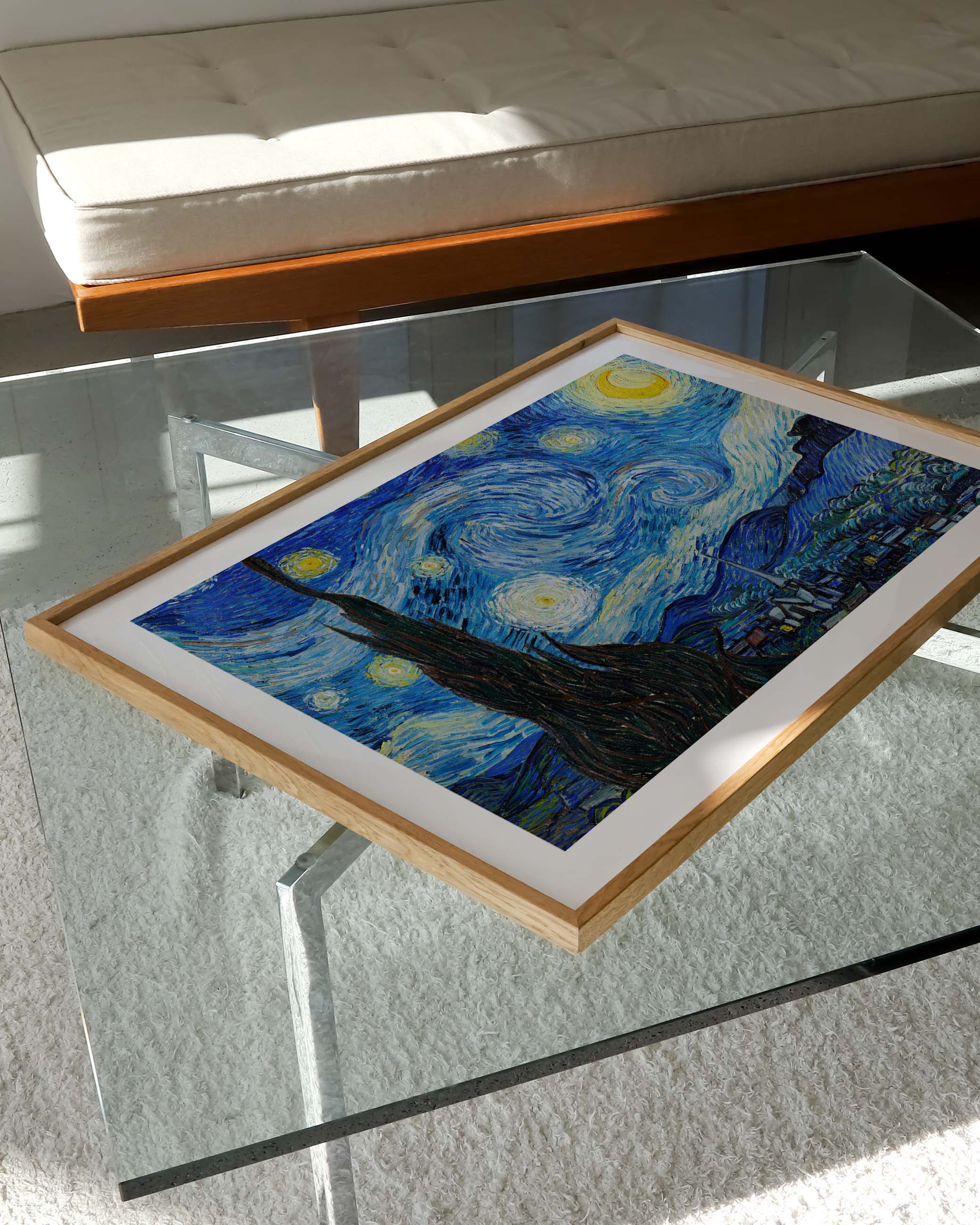 La Nuit étoilée V2 Poster – FineArt Wandbild, moderne Kunst & Fine Art Print von Spawnd, handgefertigt & Made in Germany