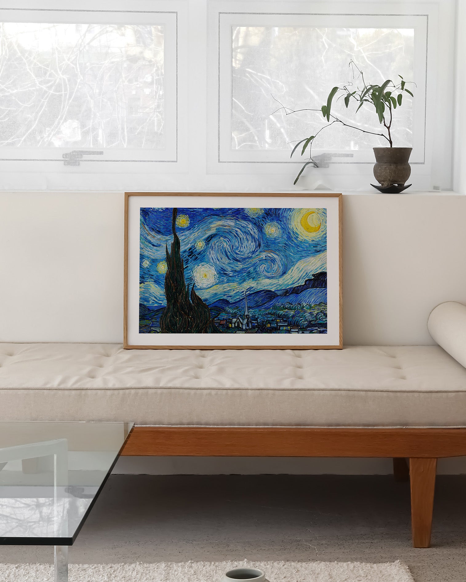 La Nuit étoilée V2 Poster – FineArt Wandbild, moderne Kunst & Fine Art Print von Spawnd, handgefertigt & Made in Germany