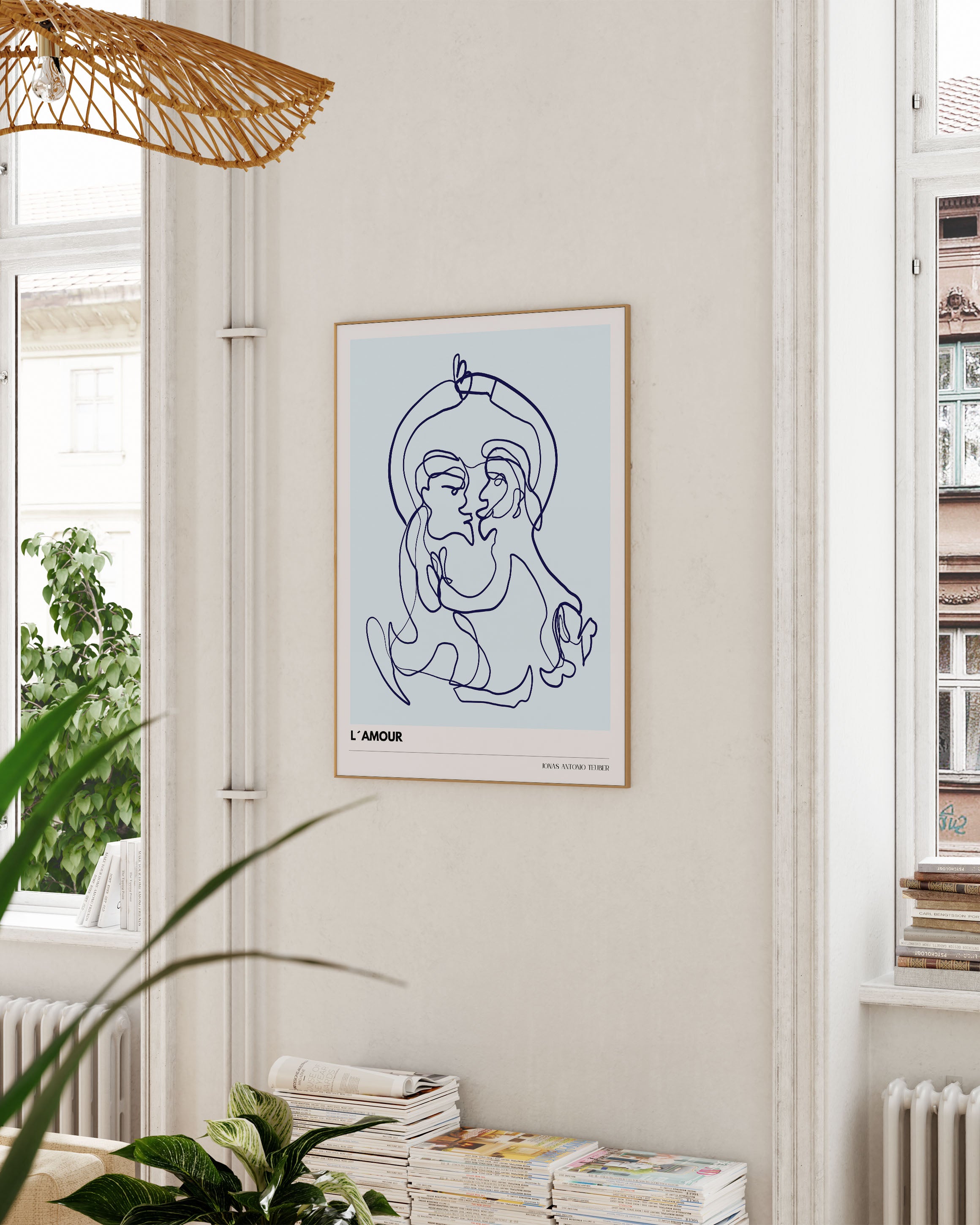 LB - L' Amour Poster – FineArt Wandbild, moderne Kunst & Fine Art Print von Spawnd, handgefertigt & Made in Germany