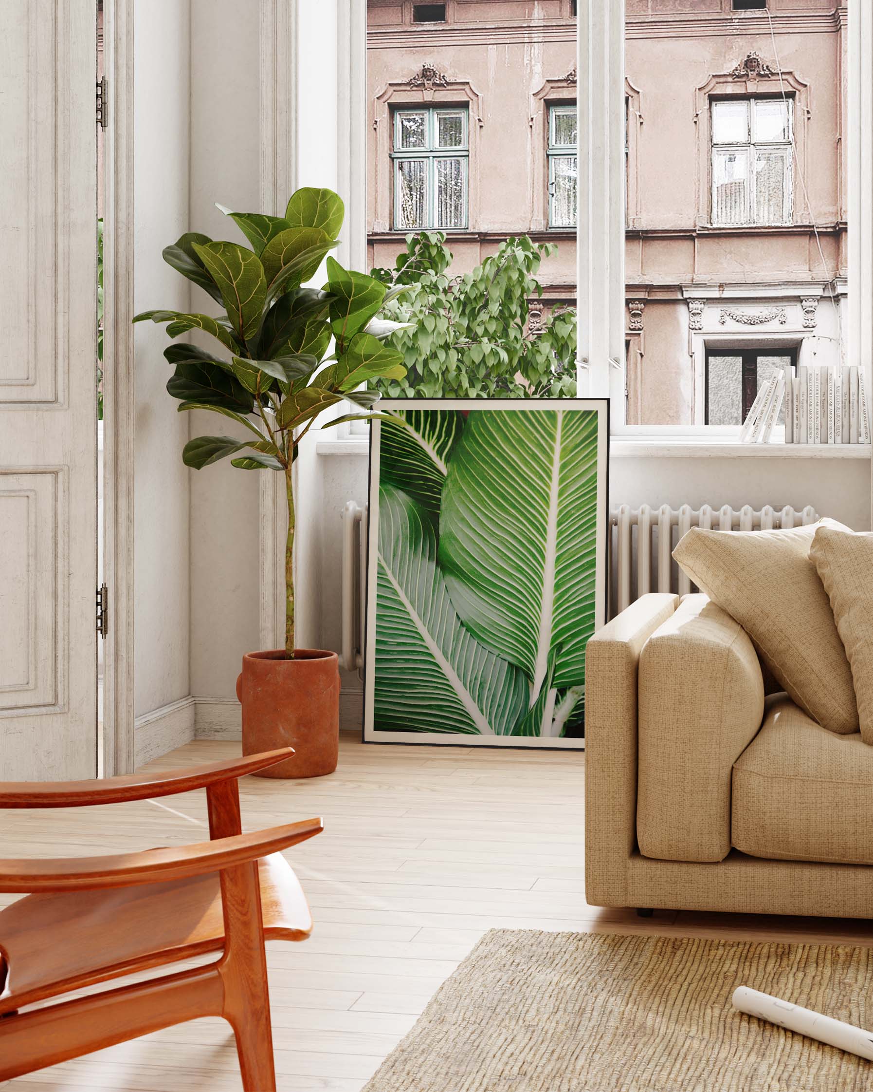 Leave Poster – FineArt Wandbild, moderne Kunst & Fine Art Print von Spawnd, handgefertigt & Made in Germany