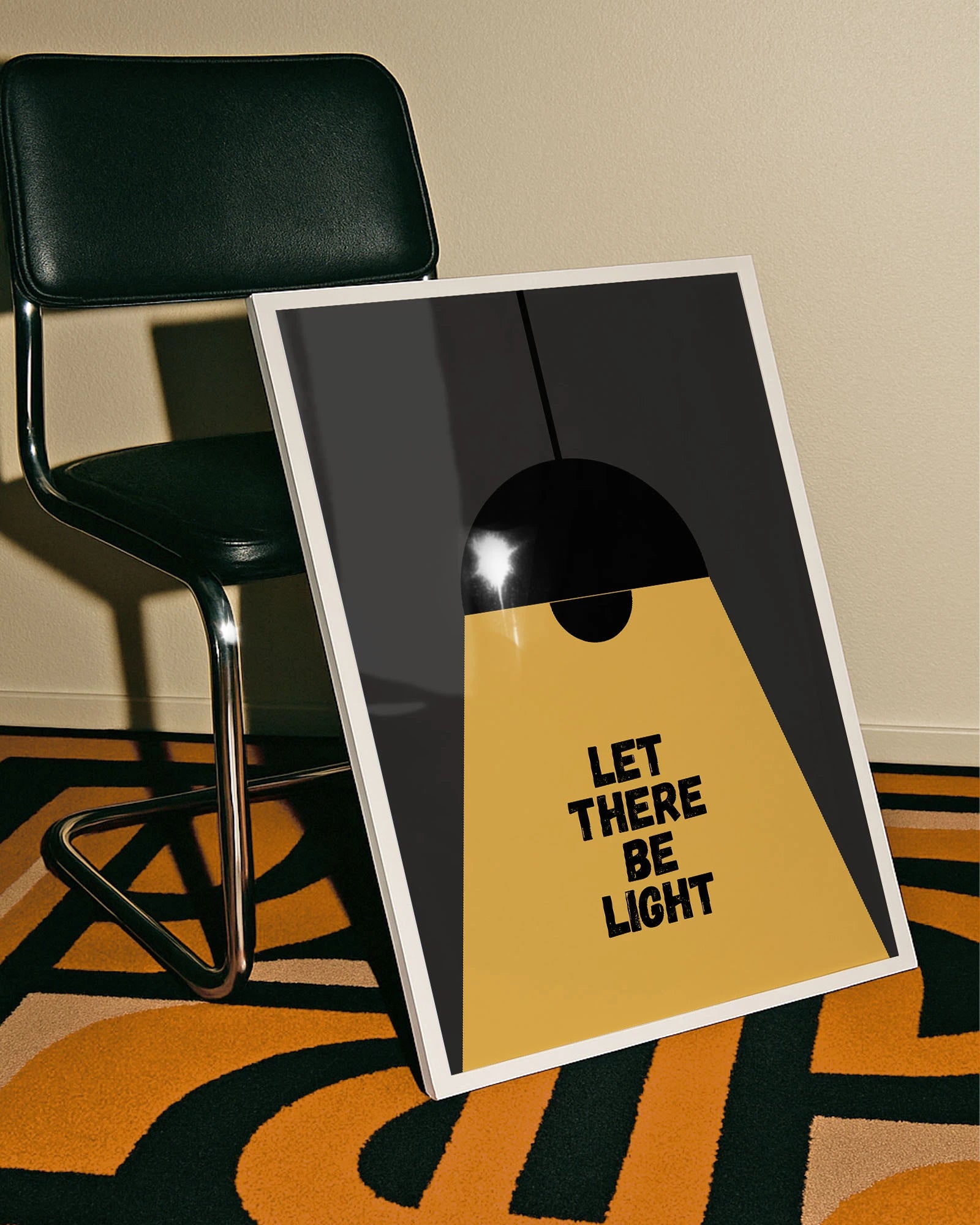 Let there be light Poster – FineArt Wandbild, moderne Kunst & Fine Art Print von Spawnd, handgefertigt & Made in Germany