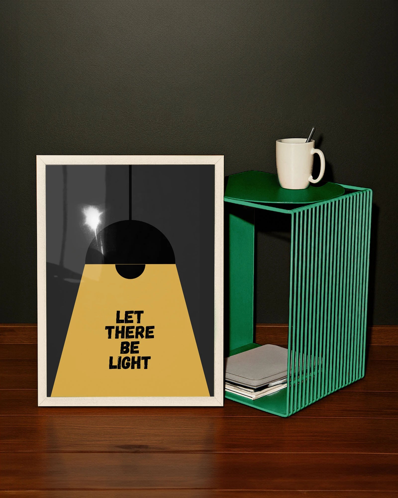 Let there be light Poster – FineArt Wandbild, moderne Kunst & Fine Art Print von Spawnd, handgefertigt & Made in Germany