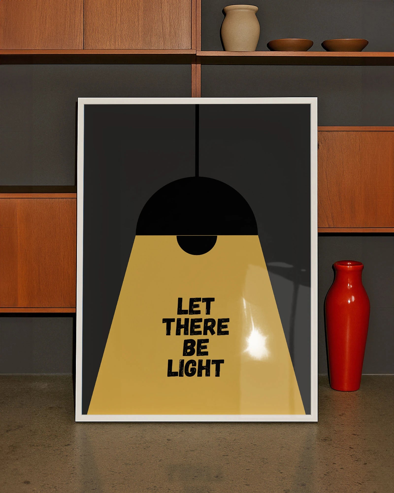 Let there be light Poster – FineArt Wandbild, moderne Kunst & Fine Art Print von Spawnd, handgefertigt & Made in Germany