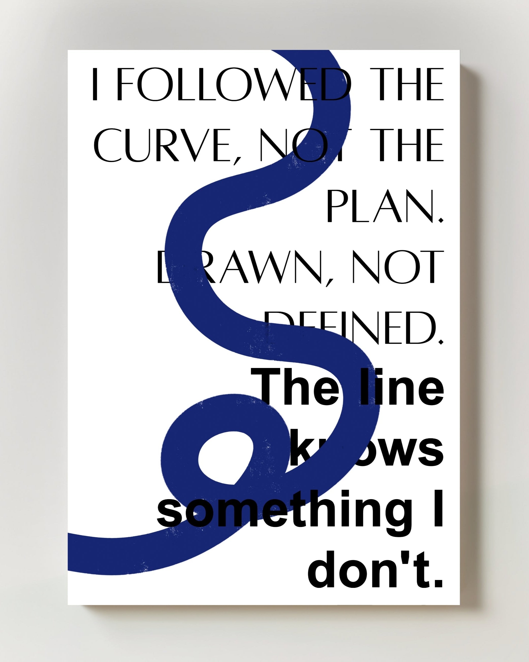 Line Poster – FineArt Wandbild, moderne Kunst & Fine Art Print von Spawnd, handgefertigt & Made in Germany
