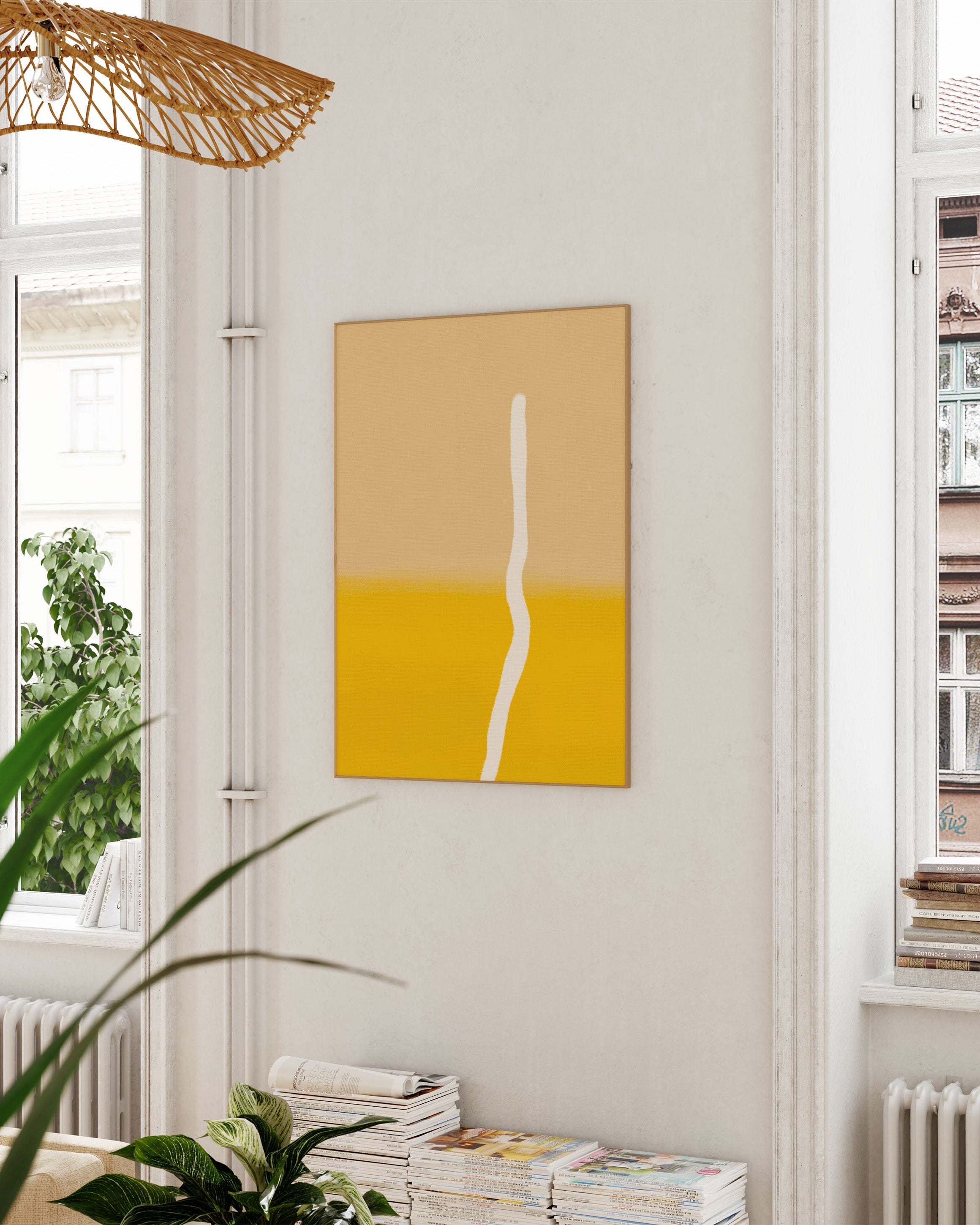 Linje Poster – FineArt Wandbild, moderne Kunst & Fine Art Print von Spawnd, handgefertigt & Made in Germany