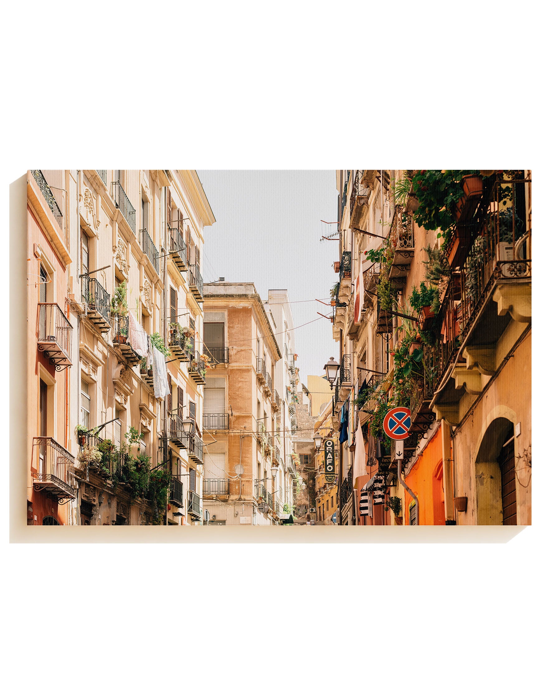 Street in Cagilari - Canvas