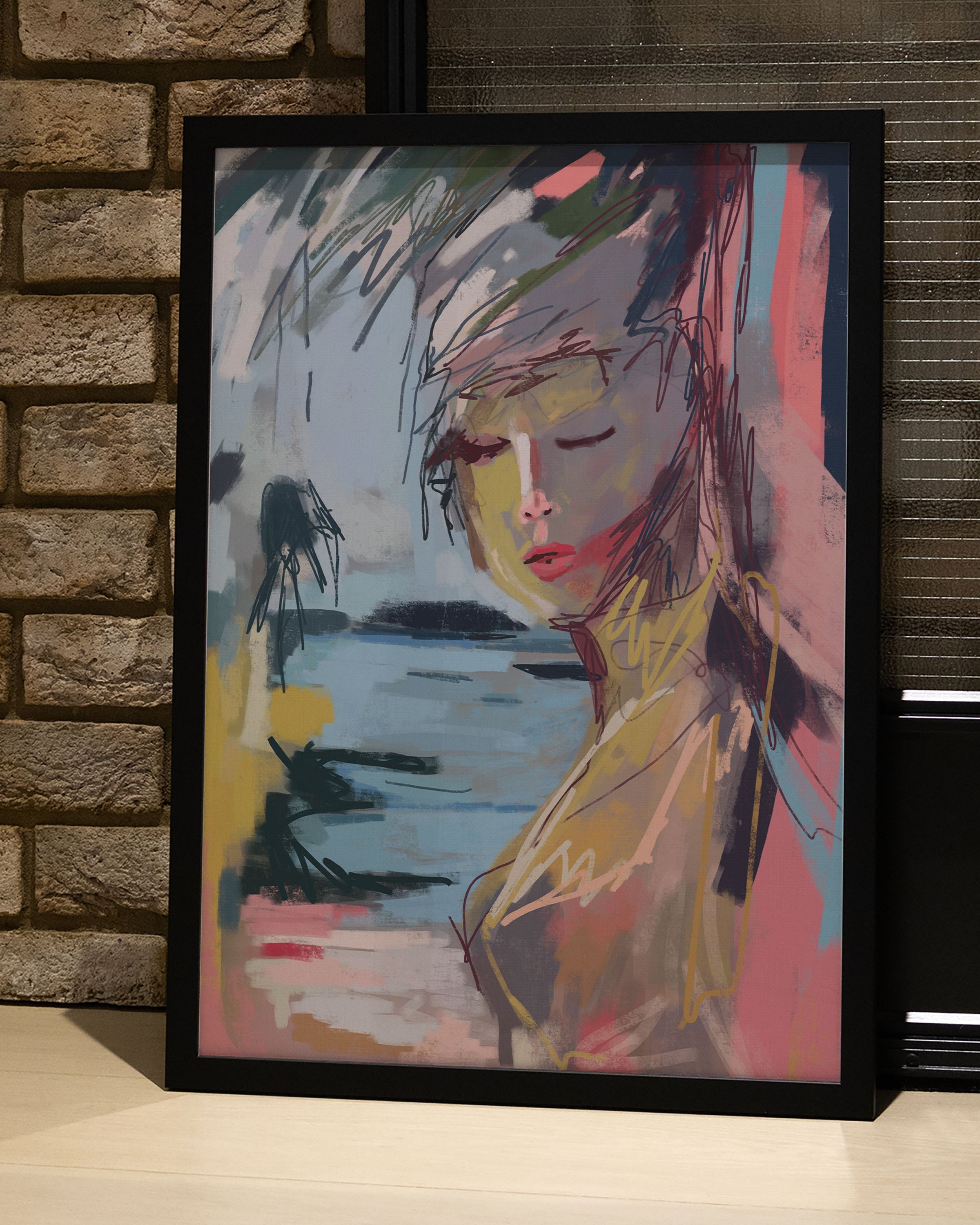 Low Tide, High Eyes Poster – FineArt Wandbild, moderne Kunst & Fine Art Print von Spawnd, handgefertigt & Made in Germany