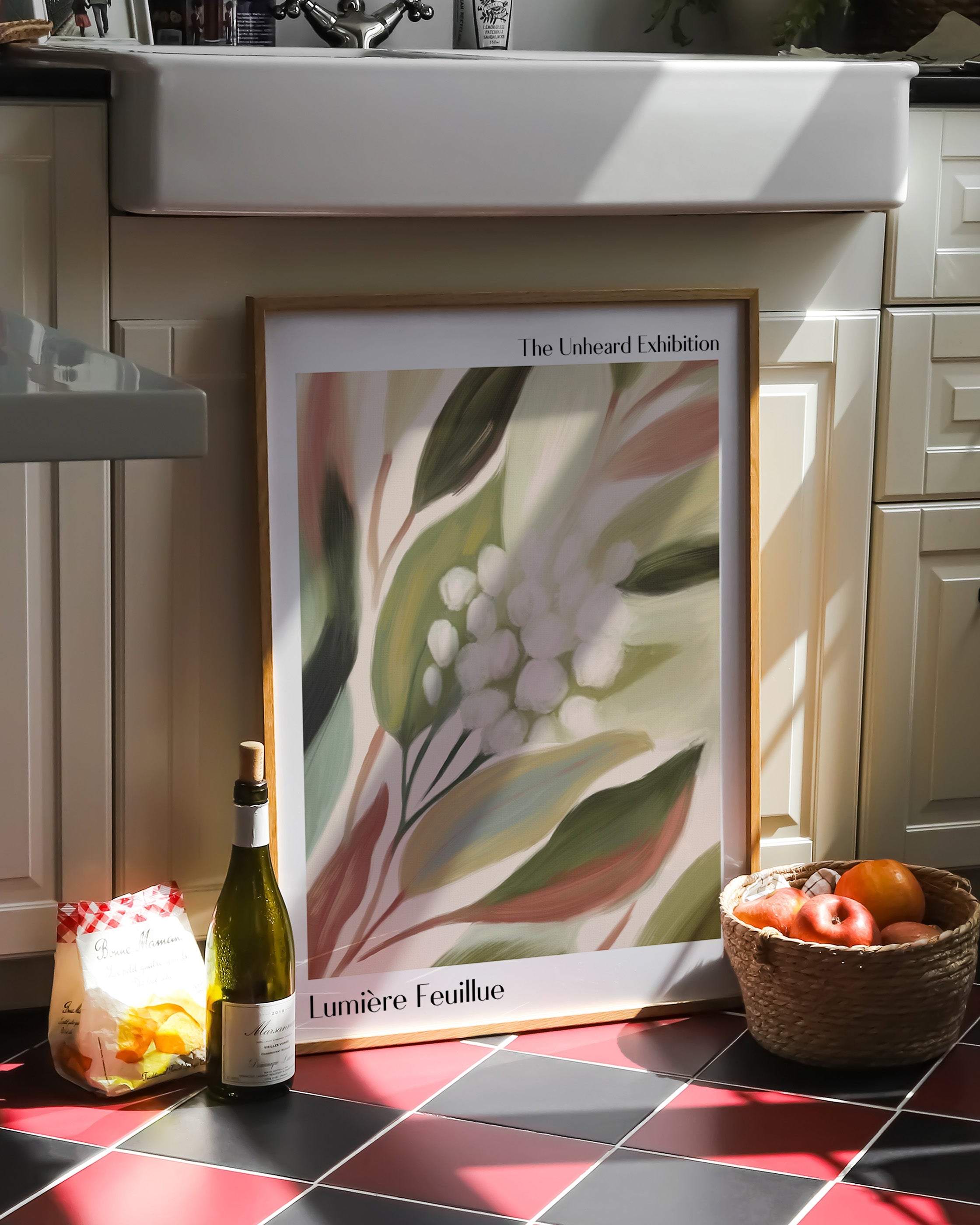 Lumière Feuillue Poster – FineArt Wandbild, moderne Kunst & Fine Art Print von Spawnd, handgefertigt & Made in Germany