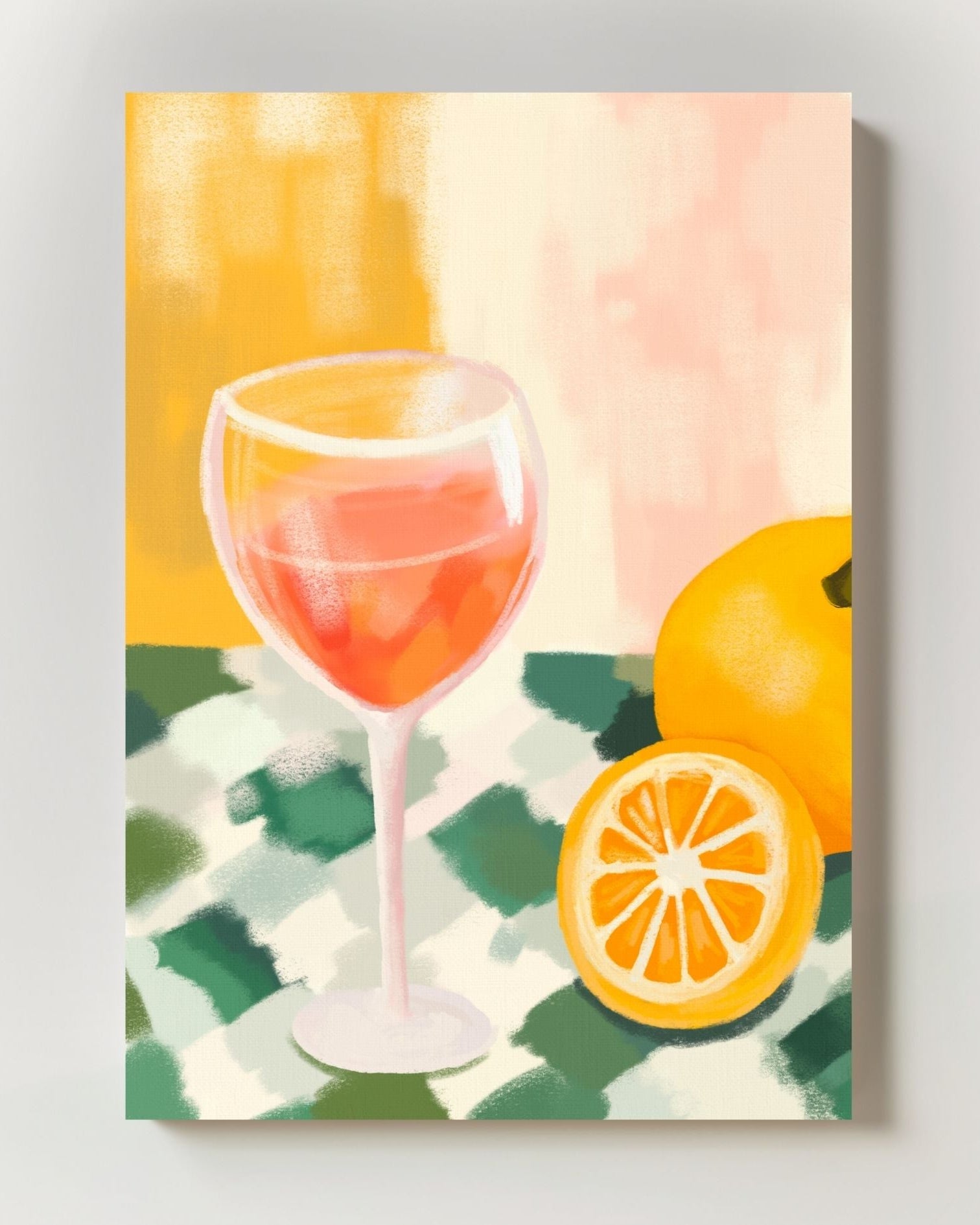 Mélodie d'agrumes Poster – FineArt Wandbild, moderne Kunst & Fine Art Print von Spawnd, handgefertigt & Made in Germany