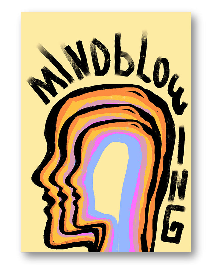 Mindblowing Poster – FineArt Wandbild, moderne Kunst & Fine Art Print von Spawnd, handgefertigt & Made in Germany