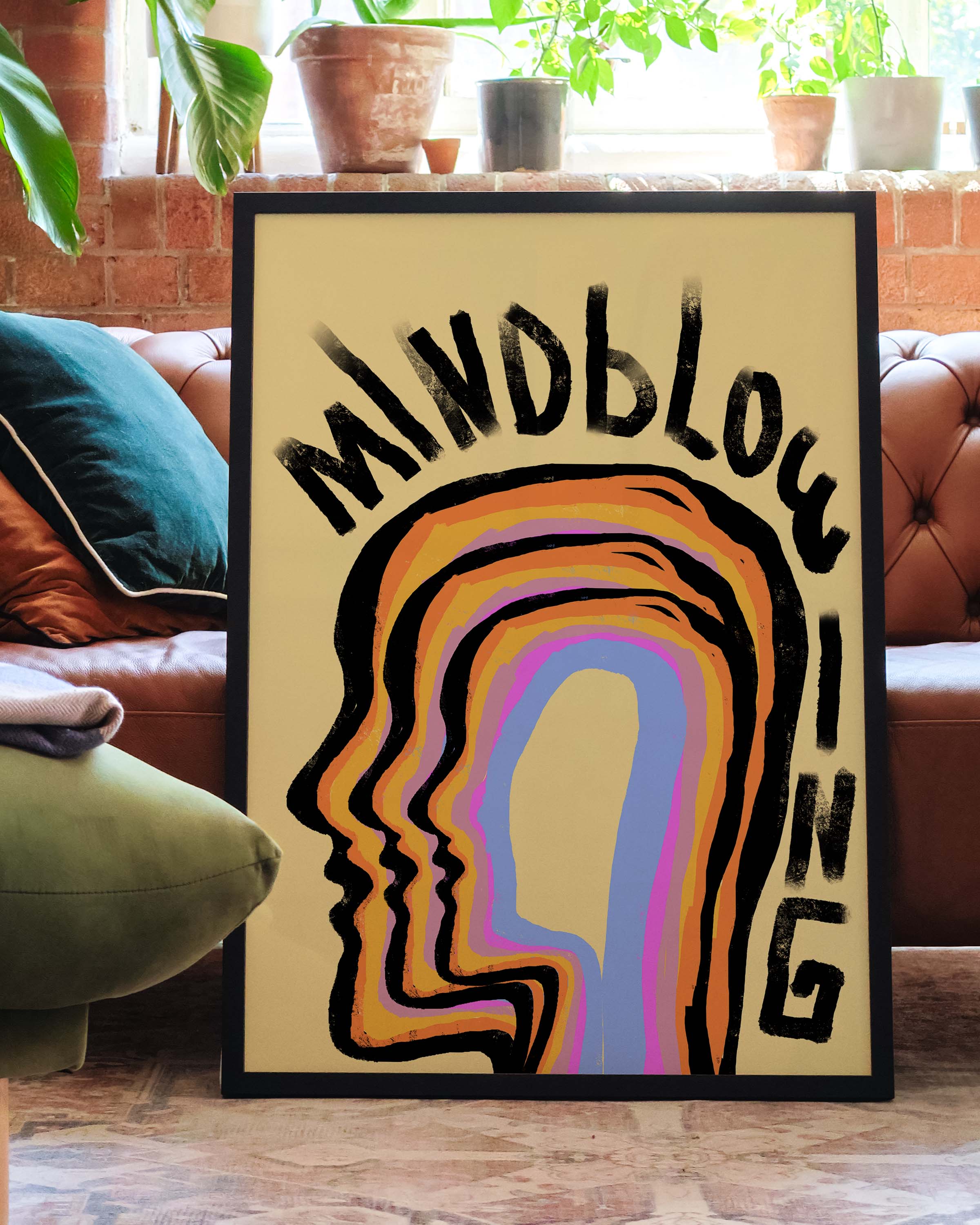 Mindblowing Poster – FineArt Wandbild, moderne Kunst & Fine Art Print von Spawnd, handgefertigt & Made in Germany