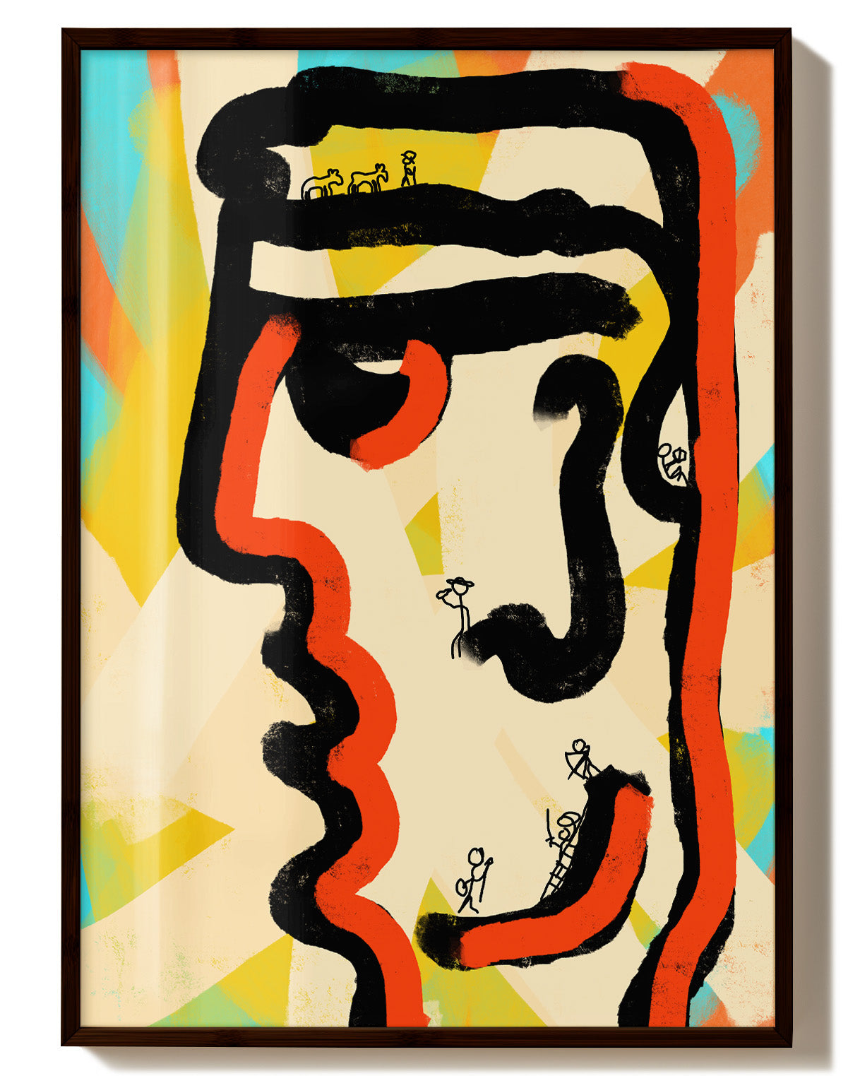 Mindspace Poster – FineArt Wandbild, moderne Kunst & Fine Art Print von Spawnd, handgefertigt & Made in Germany