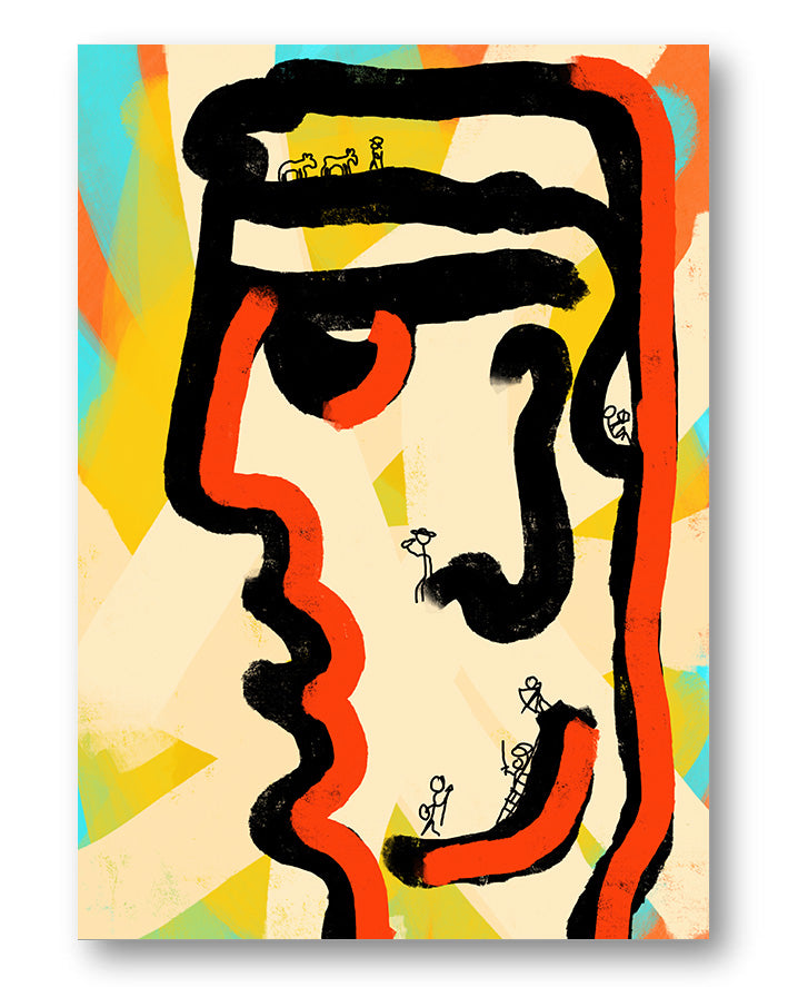Mindspace Poster – FineArt Wandbild, moderne Kunst & Fine Art Print von Spawnd, handgefertigt & Made in Germany