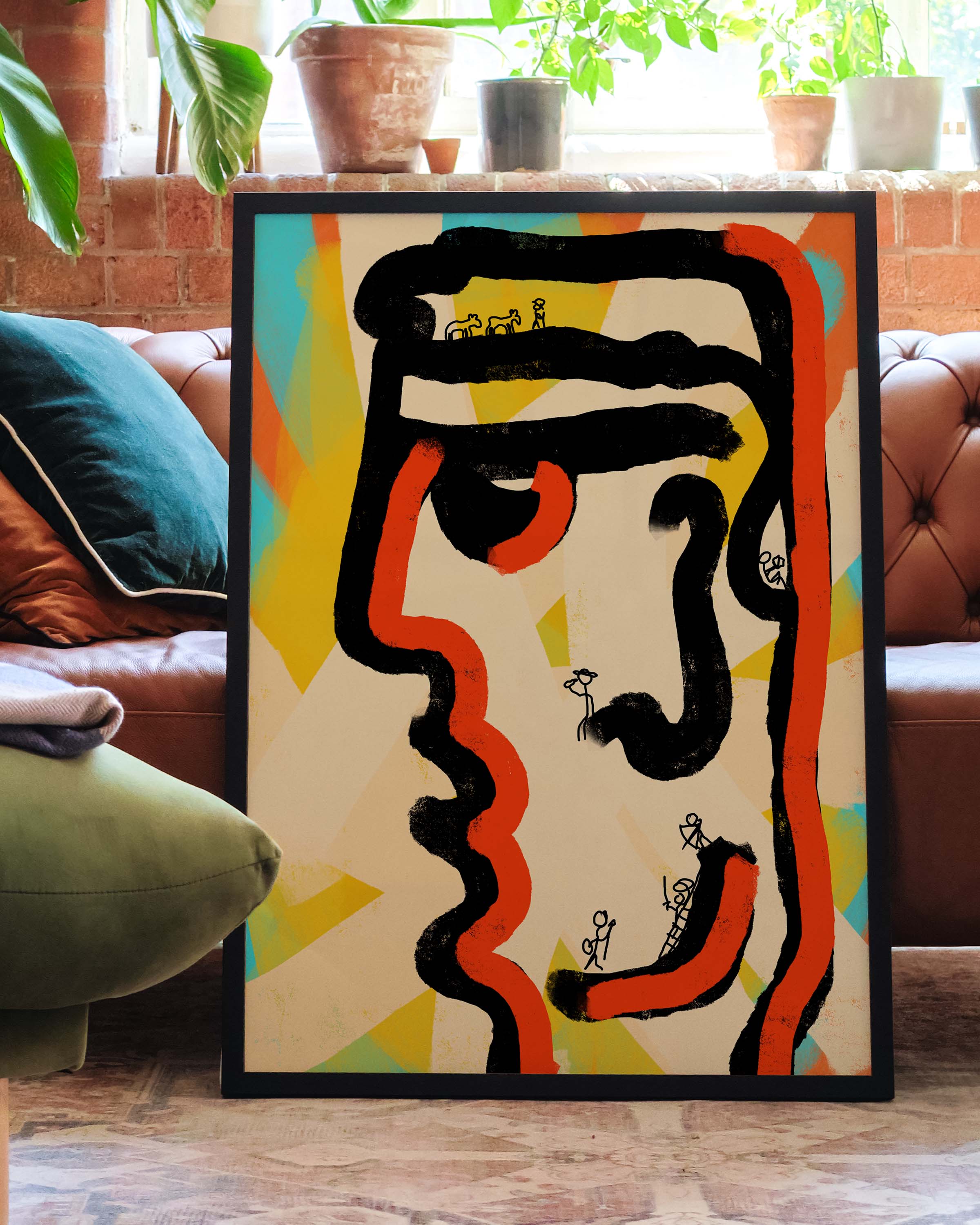 Mindspace Poster – FineArt Wandbild, moderne Kunst & Fine Art Print von Spawnd, handgefertigt & Made in Germany