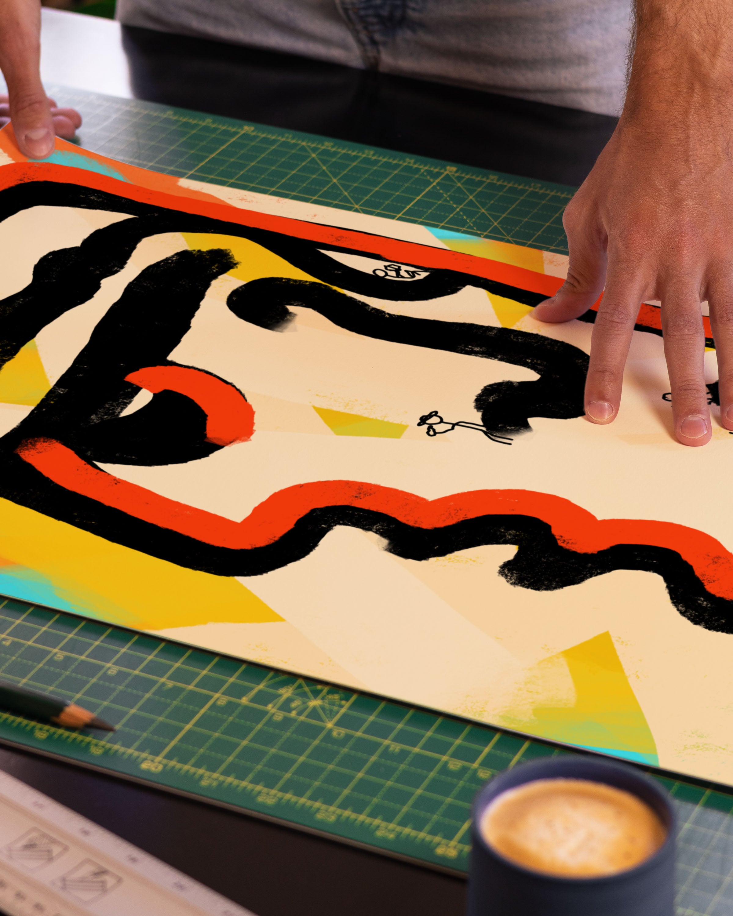 Mindspace Poster – FineArt Wandbild, moderne Kunst & Fine Art Print von Spawnd, handgefertigt & Made in Germany