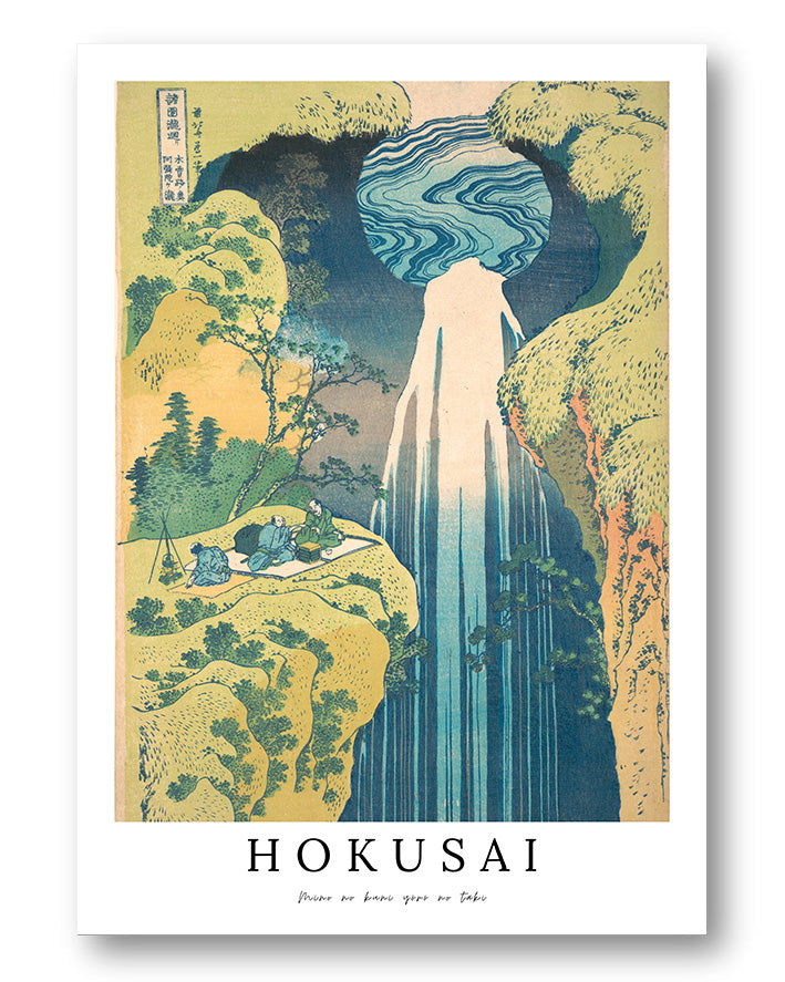 Mino no kuni yōrō no taki Poster – FineArt Wandbild, moderne Kunst & Fine Art Print von Spawnd, handgefertigt & Made in Germany