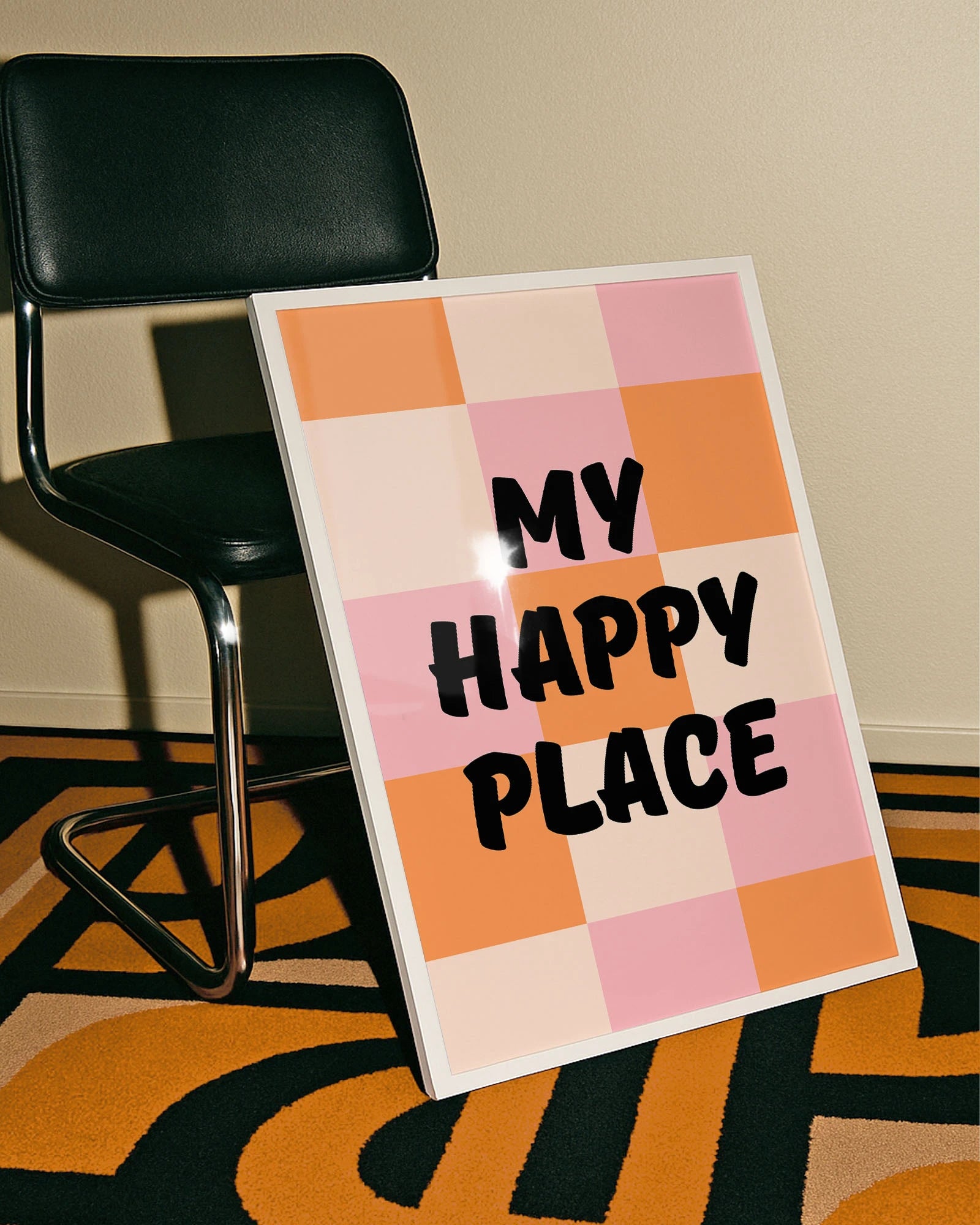 My Happy Place Poster – FineArt Wandbild, moderne Kunst & Fine Art Print von Spawnd, handgefertigt & Made in Germany