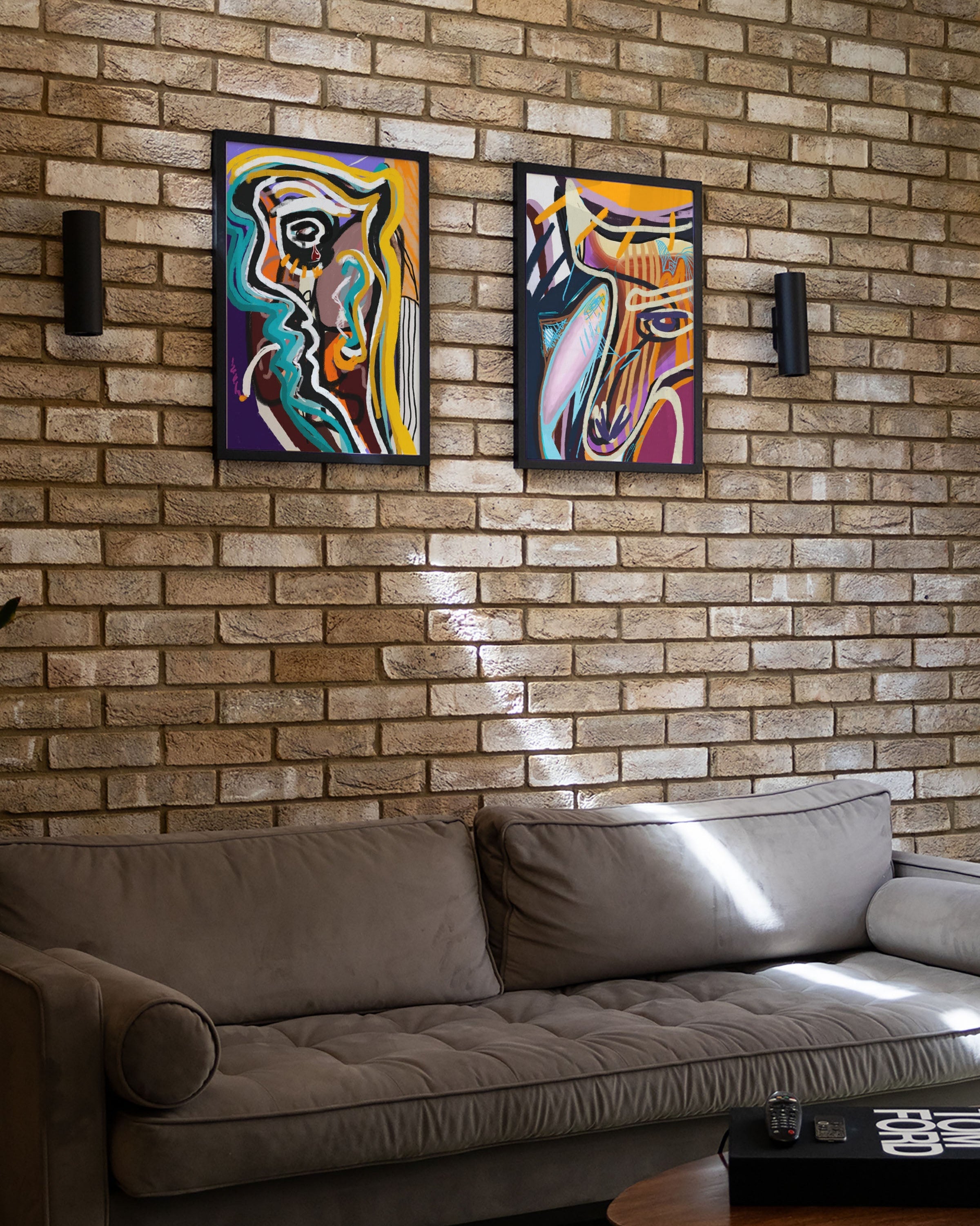 Neon Tears Poster – FineArt Wandbild, moderne Kunst & Fine Art Print von Spawnd, handgefertigt & Made in Germany