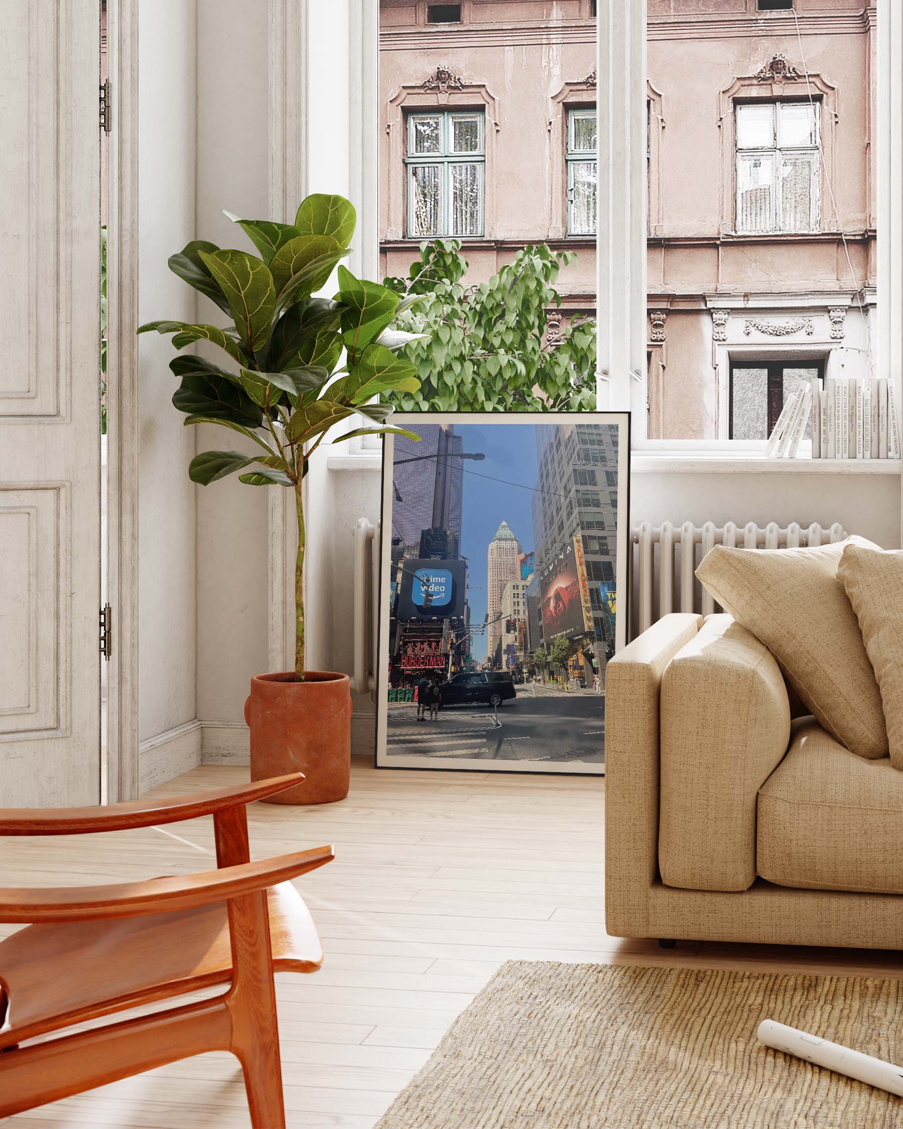 New York September 2024 Poster – FineArt Wandbild, moderne Kunst & Fine Art Print von Spawnd, handgefertigt & Made in Germany