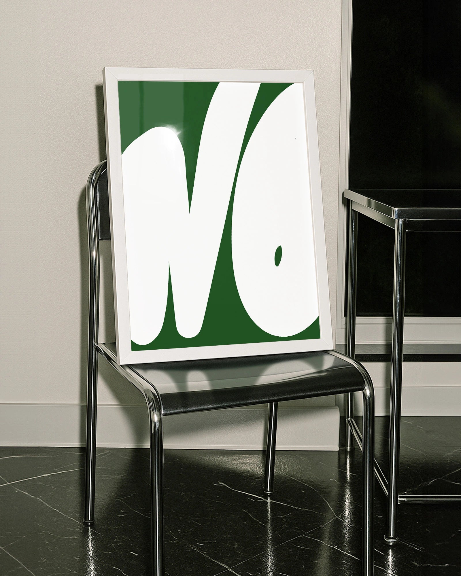 NO Poster – FineArt Wandbild, moderne Kunst & Fine Art Print von Spawnd, handgefertigt & Made in Germany