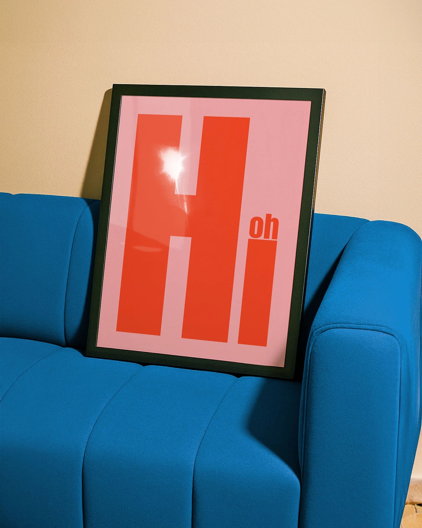 Oh, Hi Poster – FineArt Wandbild, moderne Kunst & Fine Art Print von Spawnd, handgefertigt & Made in Germany
