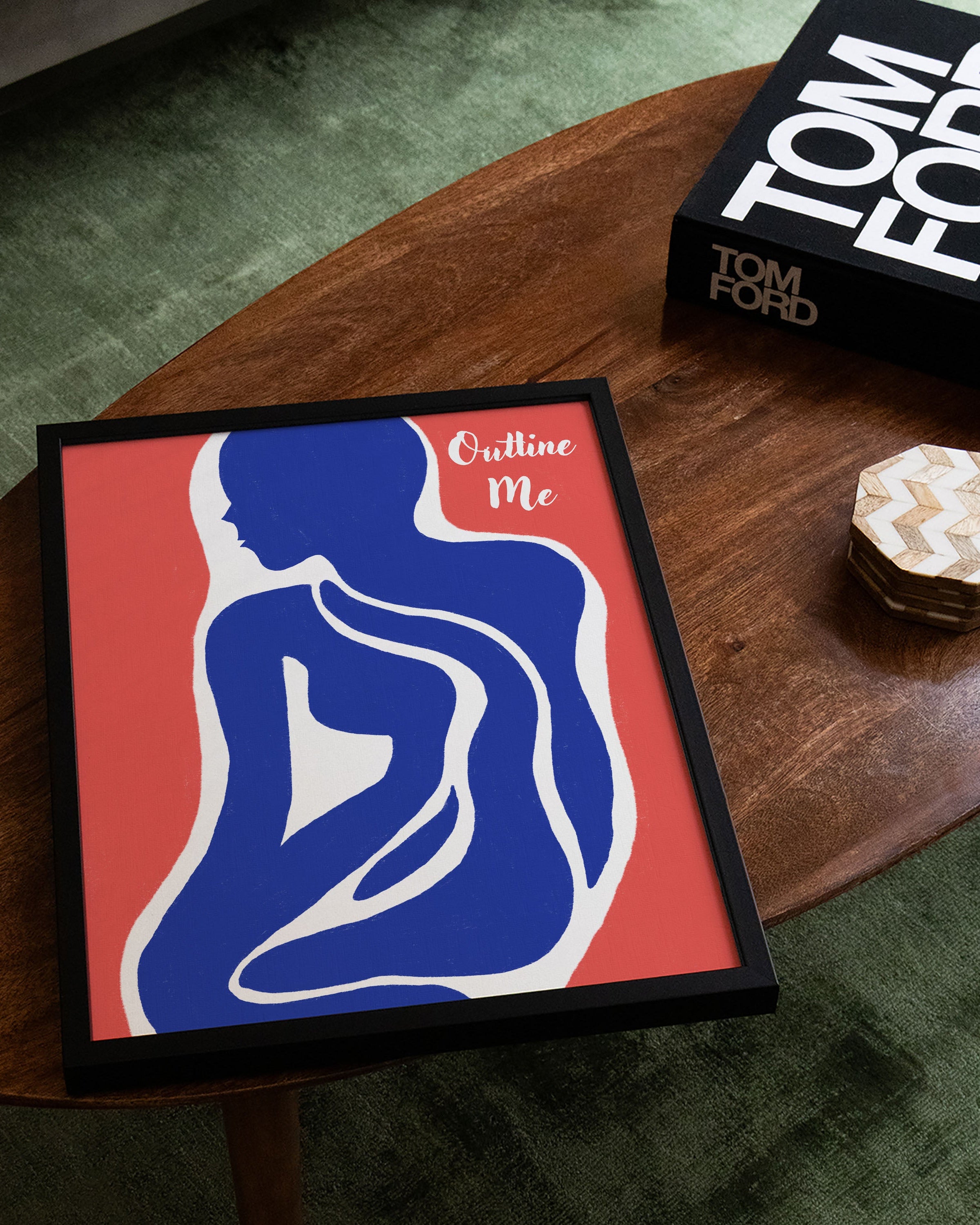 Outline Me Poster – FineArt Wandbild, moderne Kunst & Fine Art Print von Spawnd, handgefertigt & Made in Germany