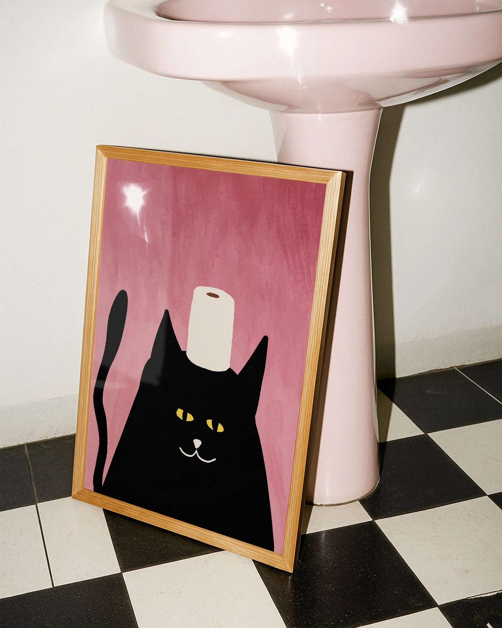 Pooping? Poster – FineArt Wandbild, moderne Kunst & Fine Art Print von Spawnd, handgefertigt & Made in Germany