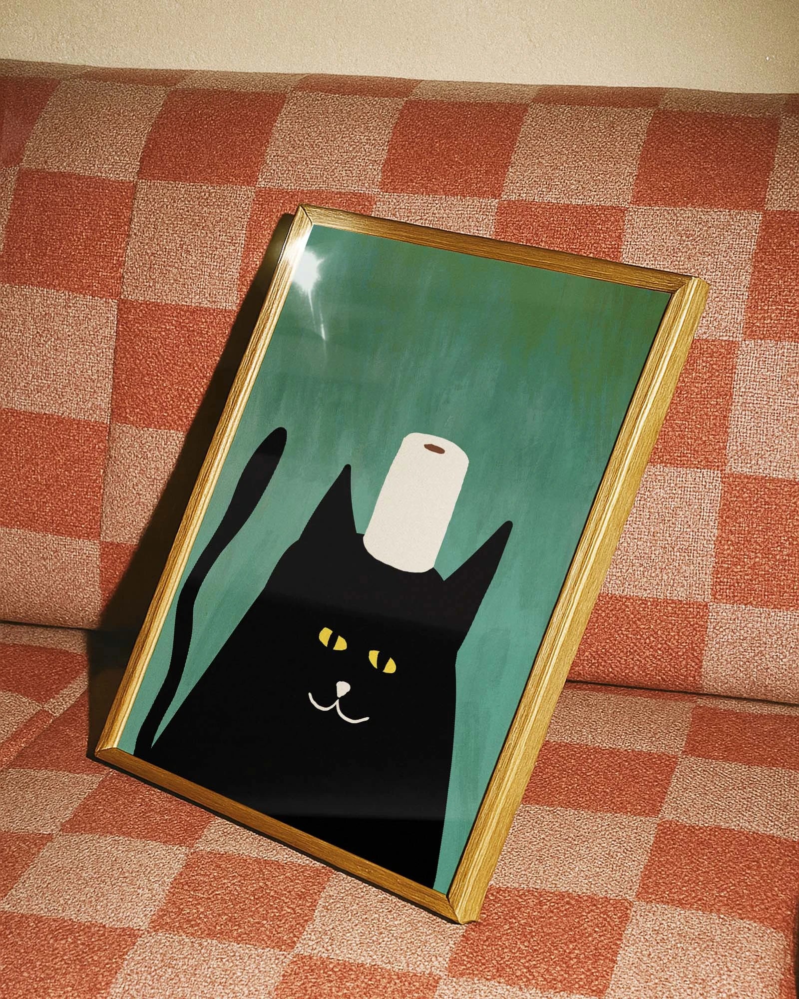 Pooping? Poster – FineArt Wandbild, moderne Kunst & Fine Art Print von Spawnd, handgefertigt & Made in Germany