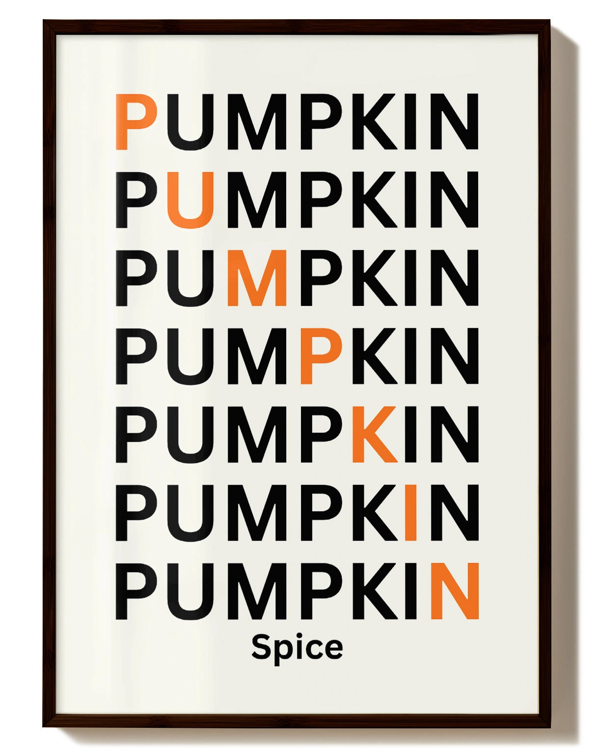 Pumpkin Spice Poster – FineArt Wandbild, moderne Kunst & Fine Art Print von Spawnd, handgefertigt & Made in Germany