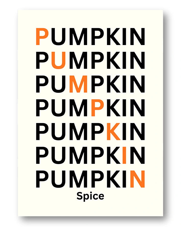 Pumpkin Spice Poster – FineArt Wandbild, moderne Kunst & Fine Art Print von Spawnd, handgefertigt & Made in Germany