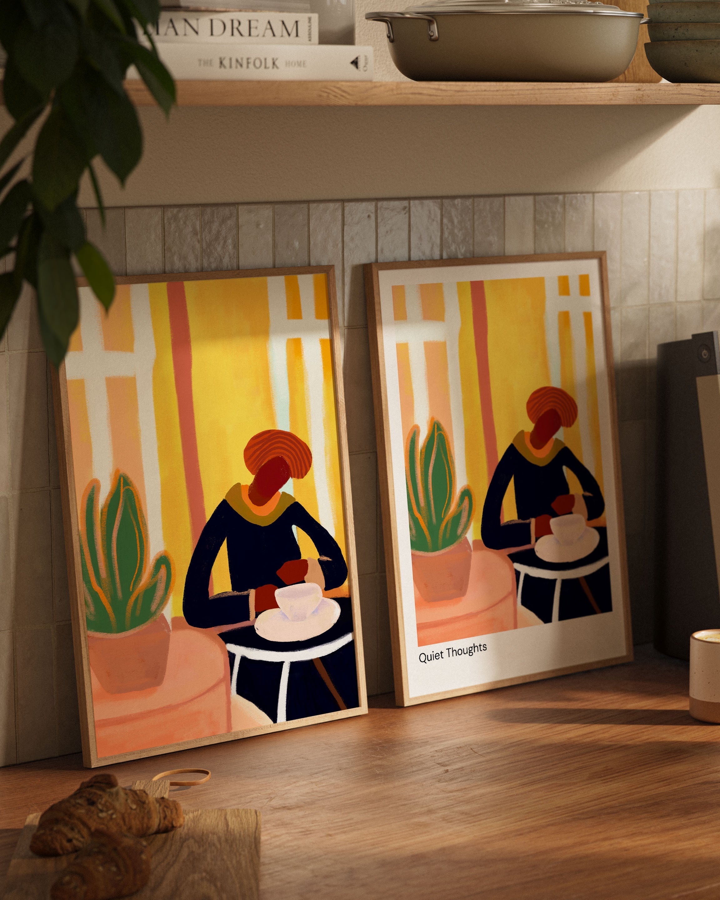 Quiet Thoughts Poster – FineArt Wandbild, moderne Kunst & Fine Art Print von Spawnd, handgefertigt & Made in Germany