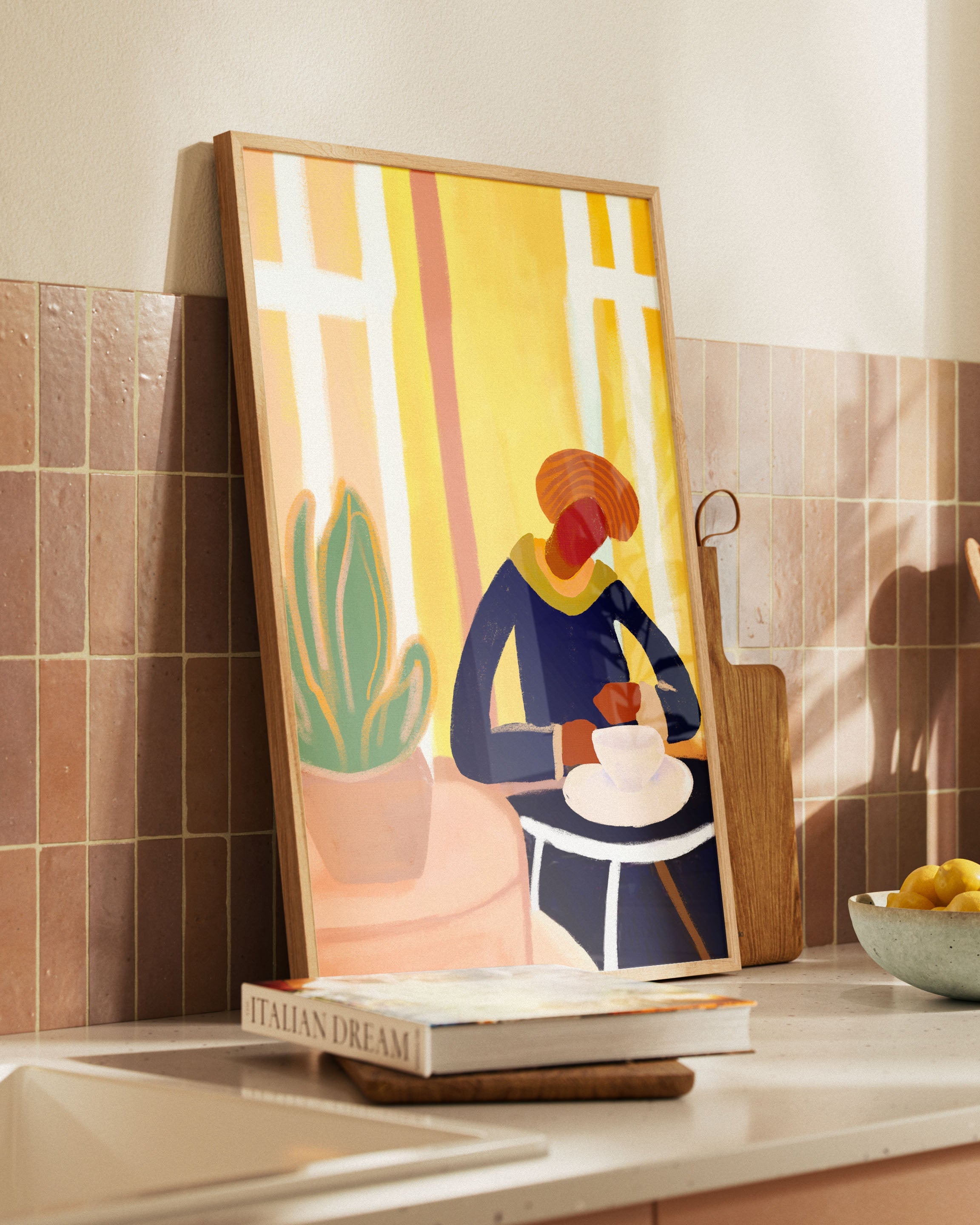 Quiet Thoughts Poster – FineArt Wandbild, moderne Kunst & Fine Art Print von Spawnd, handgefertigt & Made in Germany