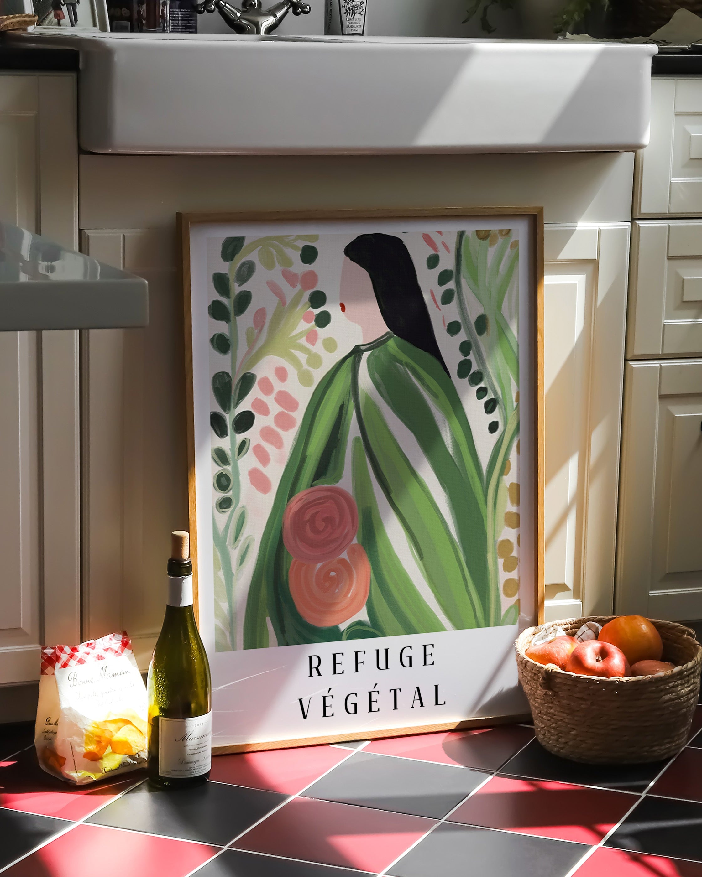 Refuge Végétal Poster – FineArt Wandbild, moderne Kunst & Fine Art Print von Spawnd, handgefertigt & Made in Germany
