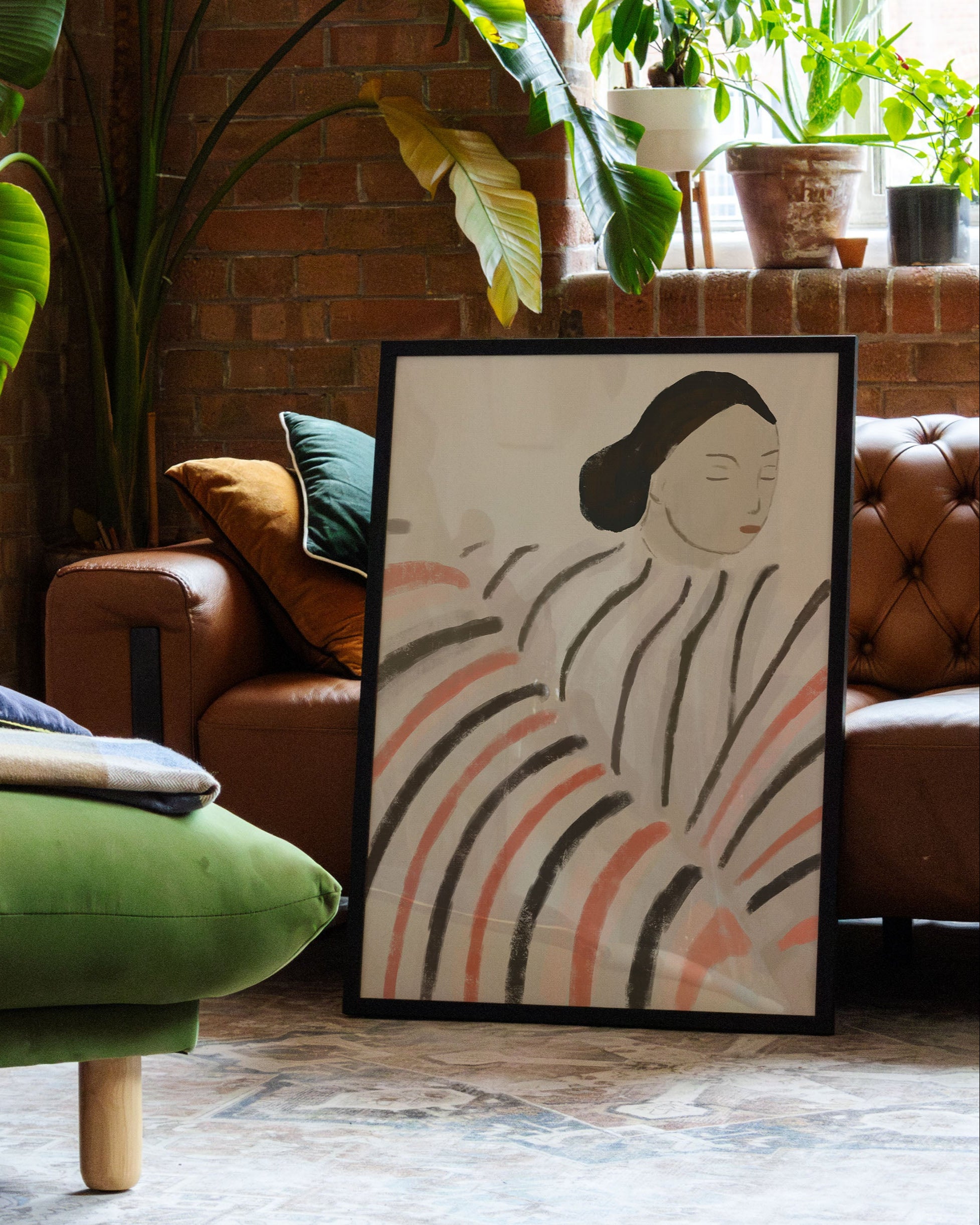 Resting in Rhythm Poster – FineArt Wandbild, moderne Kunst & Fine Art Print von Spawnd, handgefertigt & Made in Germany