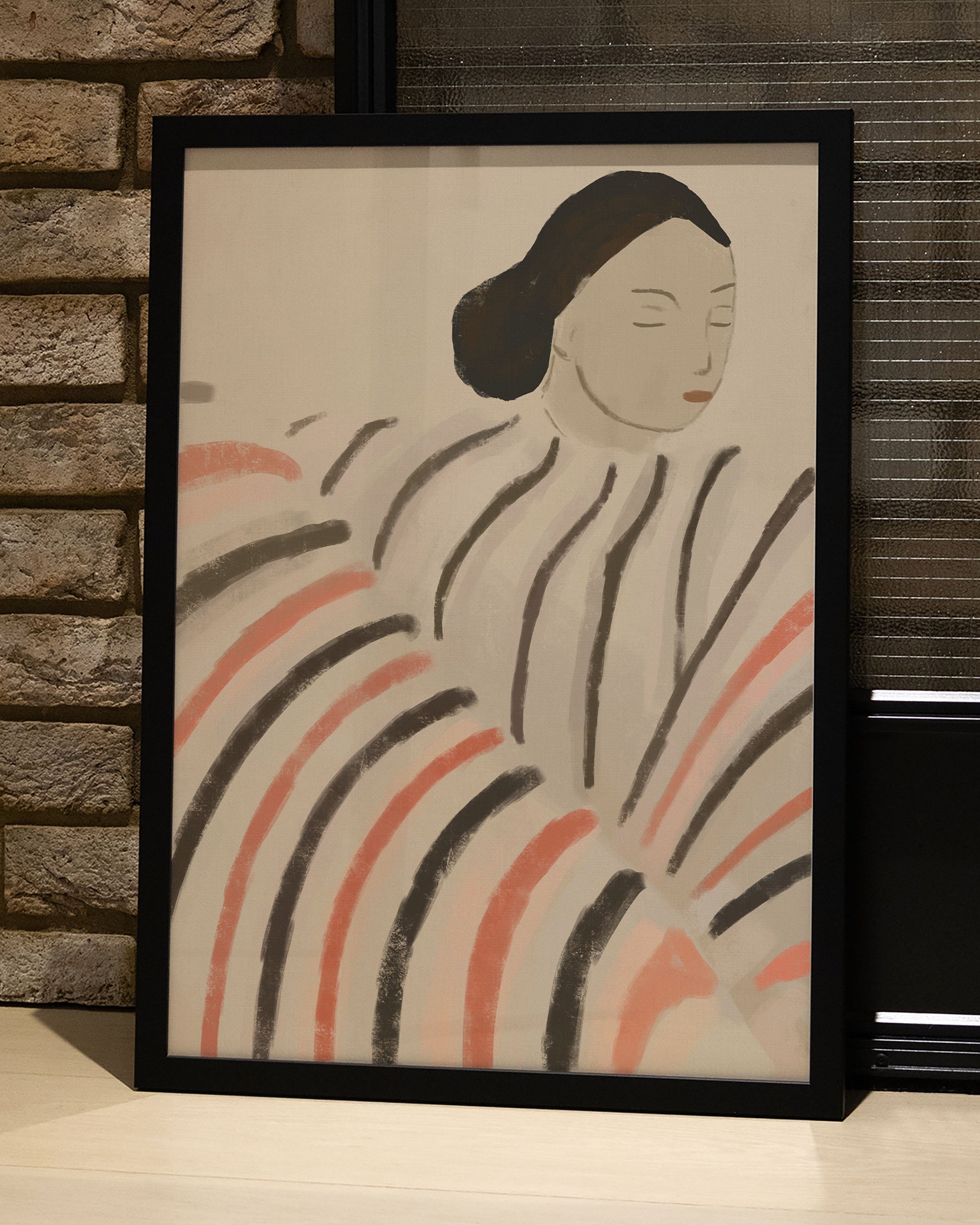 Resting in Rhythm Poster – FineArt Wandbild, moderne Kunst & Fine Art Print von Spawnd, handgefertigt & Made in Germany