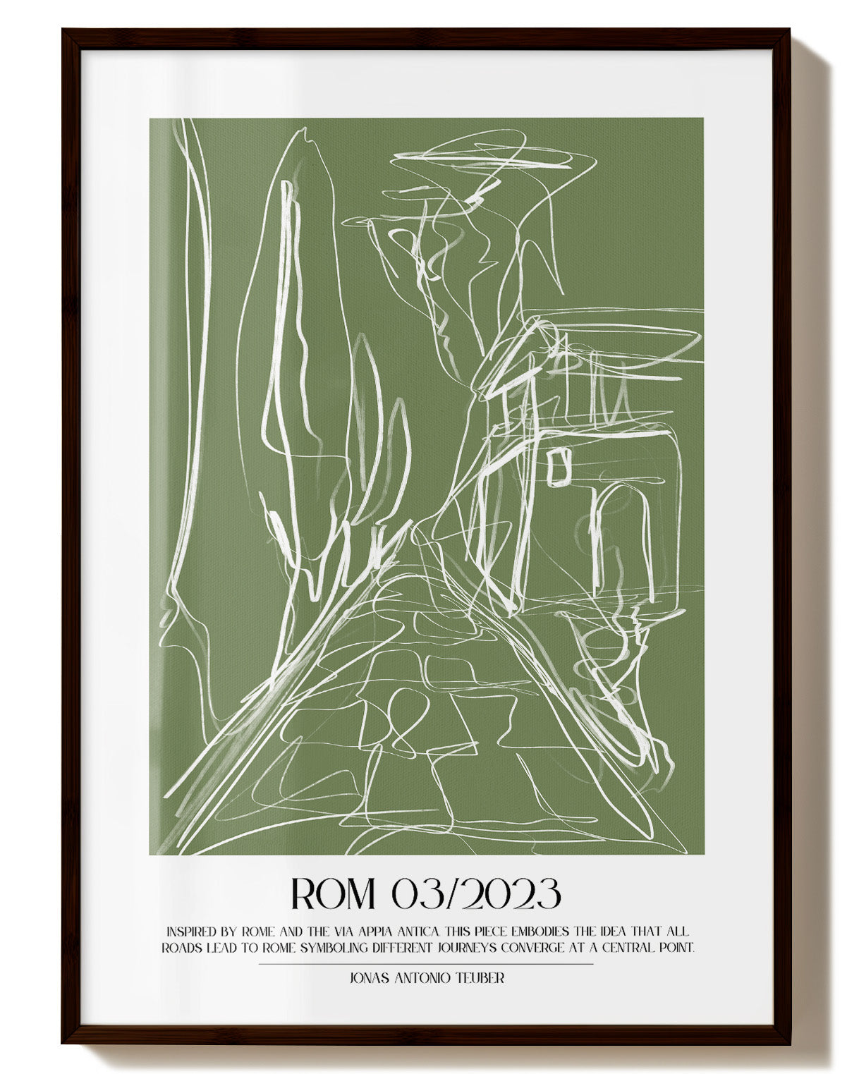 Rom Poster – FineArt Wandbild, moderne Kunst & Fine Art Print von Spawnd, handgefertigt & Made in Germany