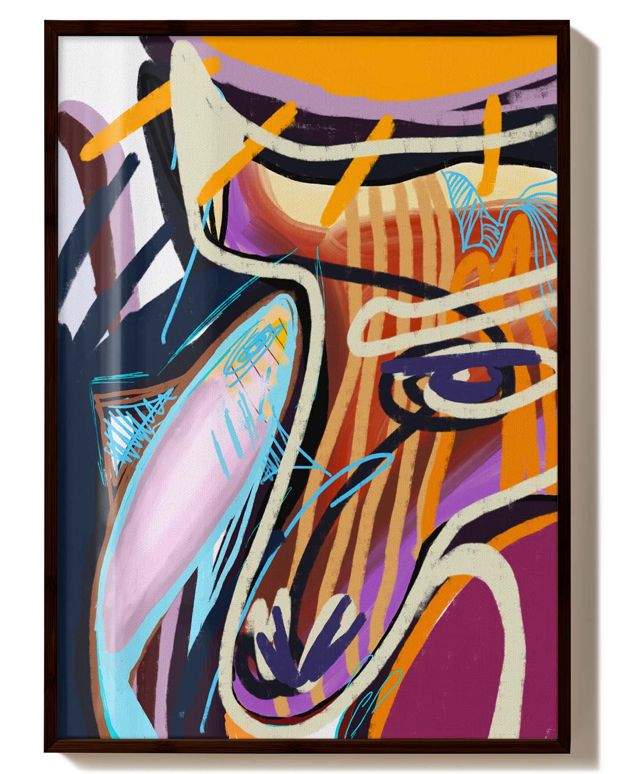 Zodiac Tides | Expressionistische Illustration Poster