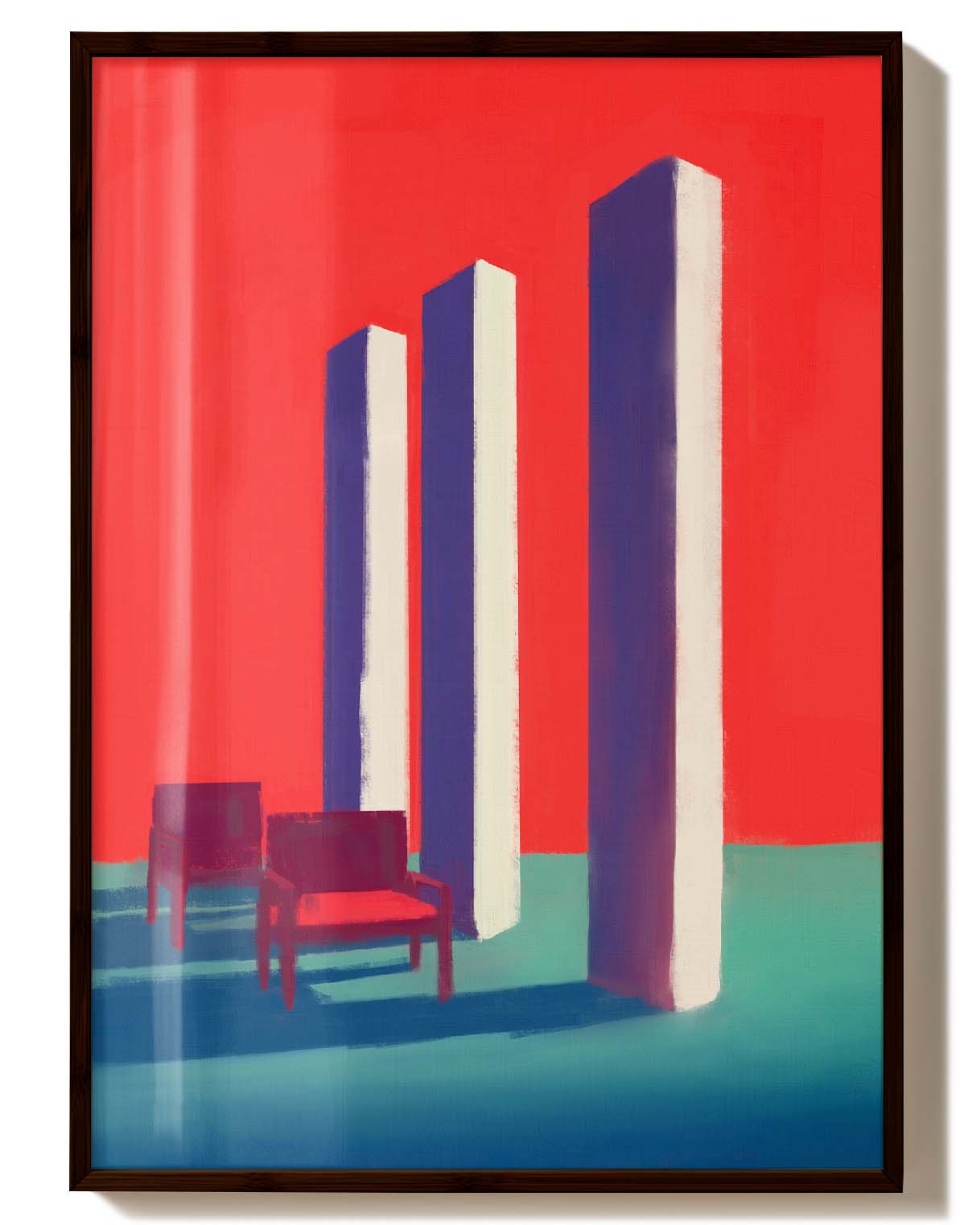 No One Came | Moderne Abstraktkunst Poster