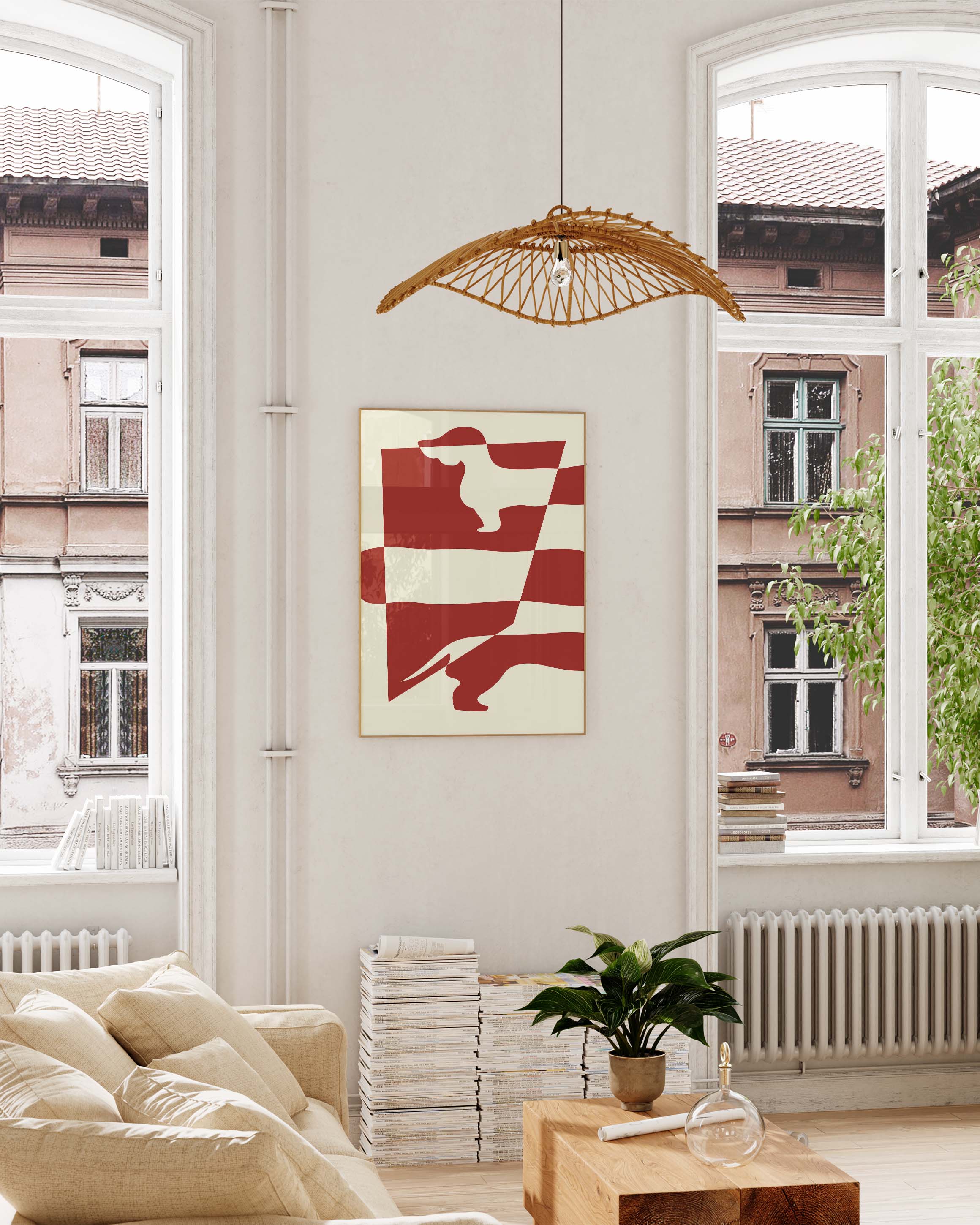 Sausage Poster – FineArt Wandbild, moderne Kunst & Fine Art Print von Spawnd, handgefertigt & Made in Germany