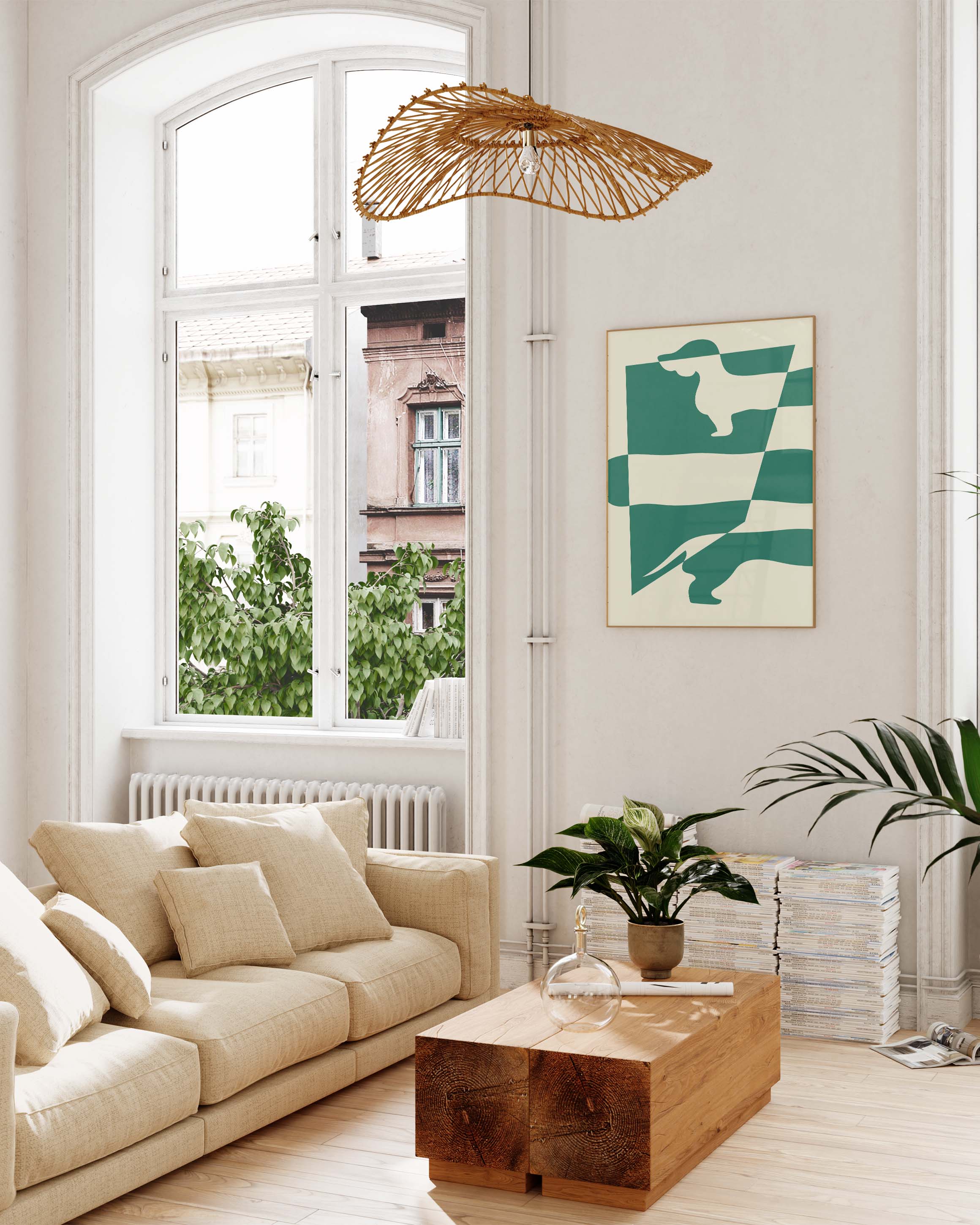 Sausage Poster – FineArt Wandbild, moderne Kunst & Fine Art Print von Spawnd, handgefertigt & Made in Germany