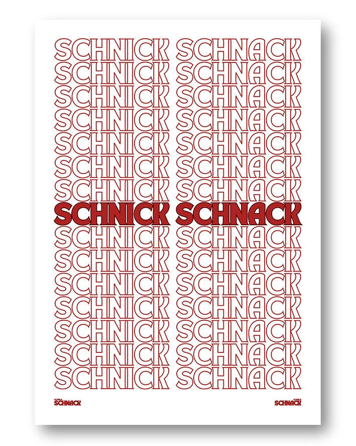 Schnick Schnack Poster – FineArt Wandbild, moderne Kunst & Fine Art Print von Spawnd, handgefertigt & Made in Germany