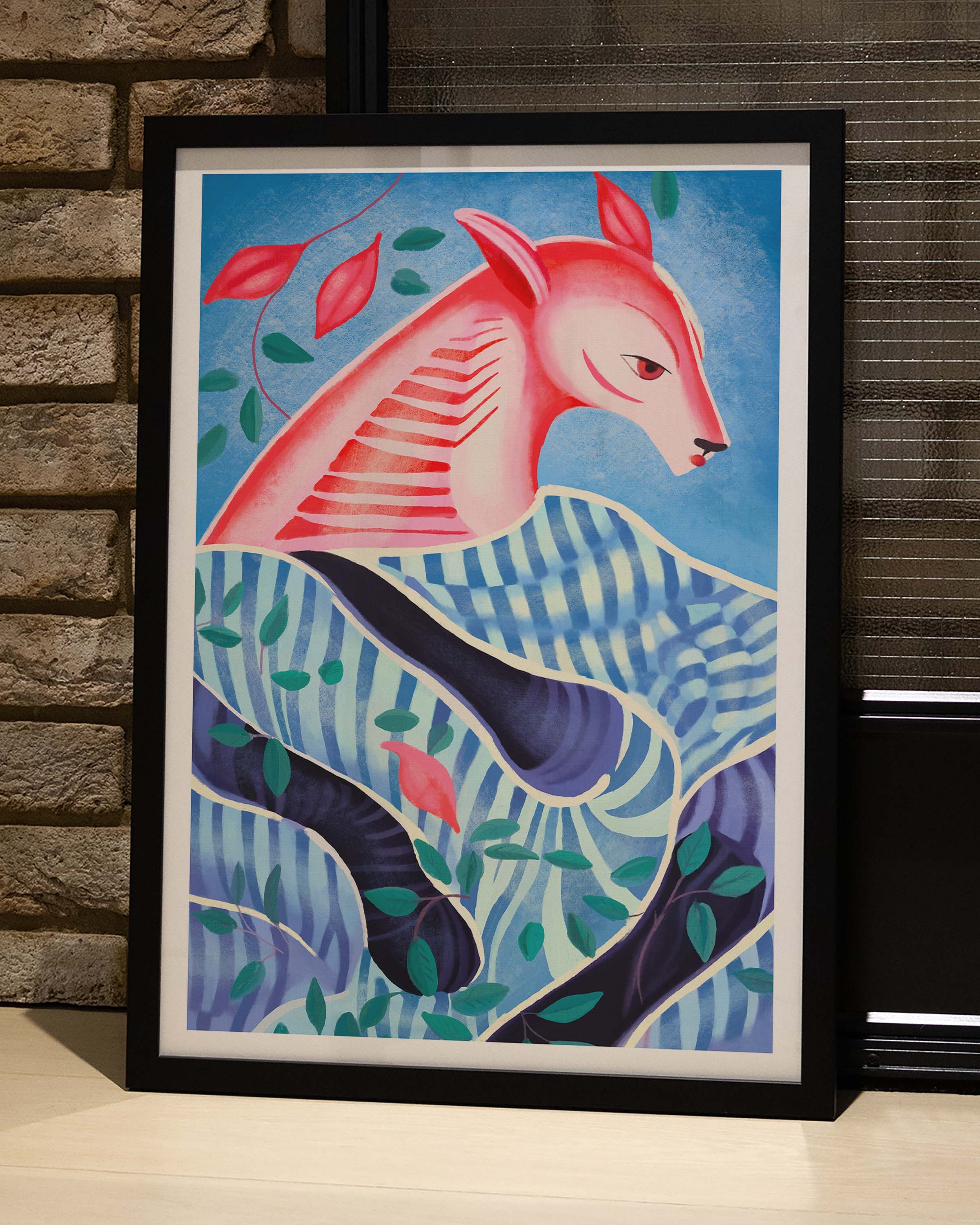 Silent Guardian Poster – FineArt Wandbild, moderne Kunst & Fine Art Print von Spawnd, handgefertigt & Made in Germany