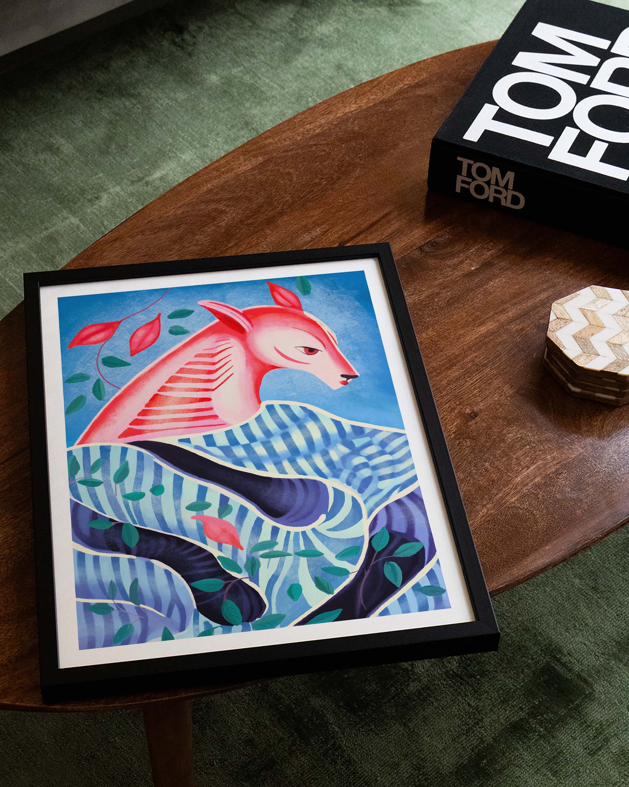 Silent Guardian Poster – FineArt Wandbild, moderne Kunst & Fine Art Print von Spawnd, handgefertigt & Made in Germany