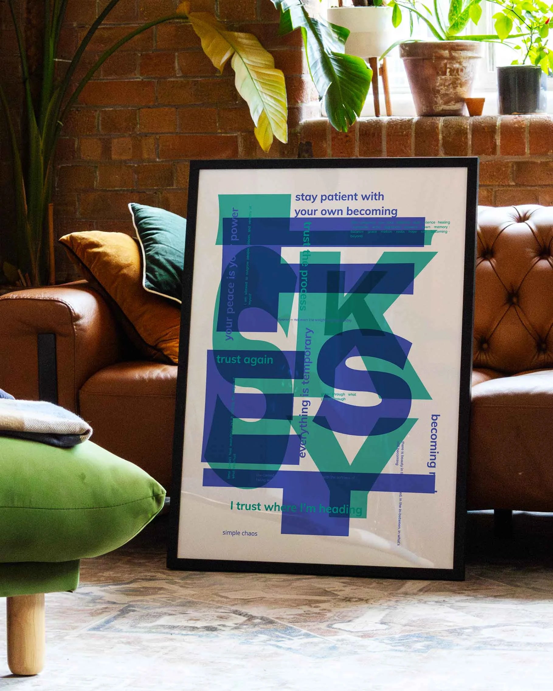 Sky Poster – FineArt Wandbild, moderne Kunst & Fine Art Print von Spawnd, handgefertigt & Made in Germany