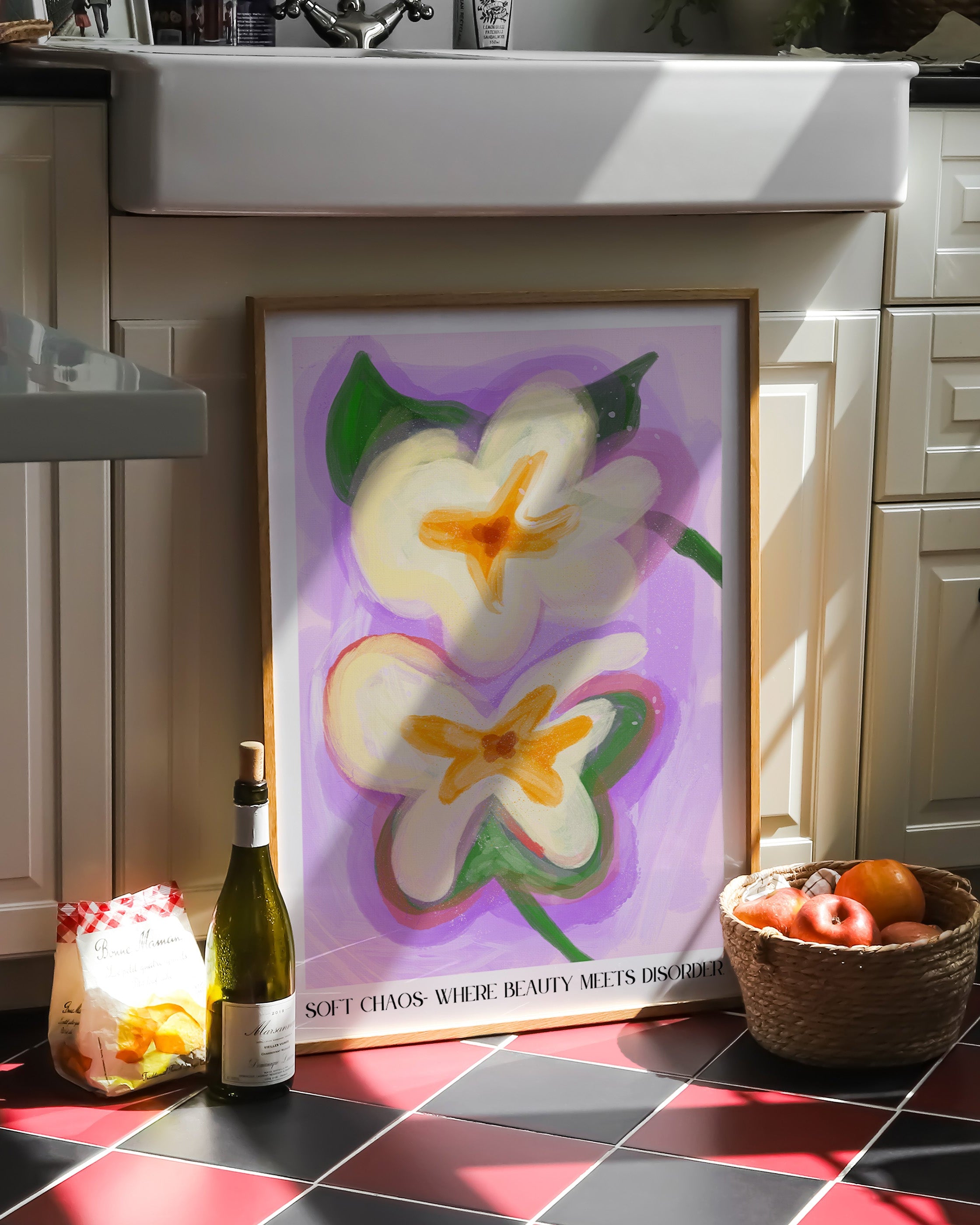 Soft Chaos Poster – FineArt Wandbild, moderne Kunst & Fine Art Print von Spawnd, handgefertigt & Made in Germany