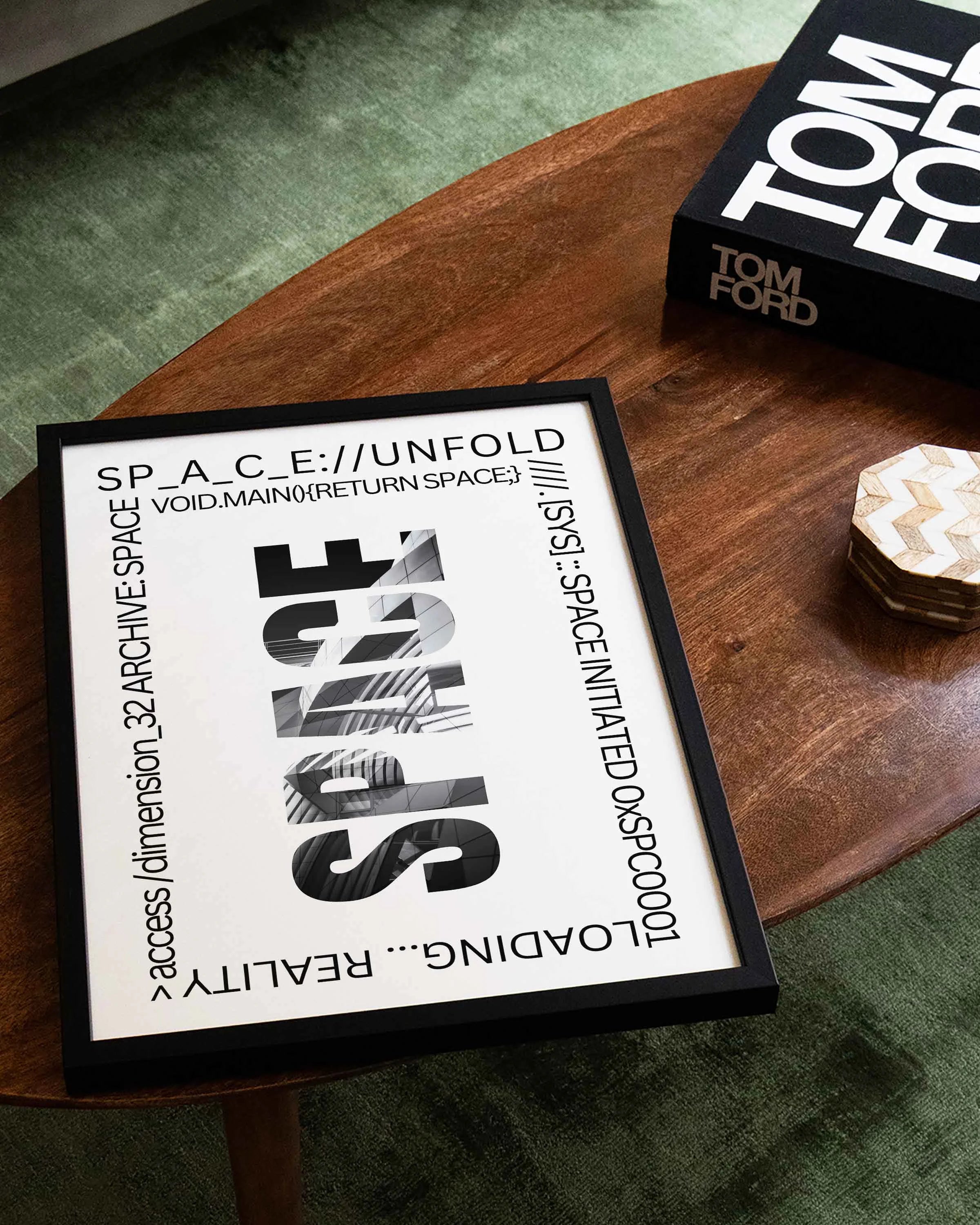 Space Poster – FineArt Wandbild, moderne Kunst & Fine Art Print von Spawnd, handgefertigt & Made in Germany