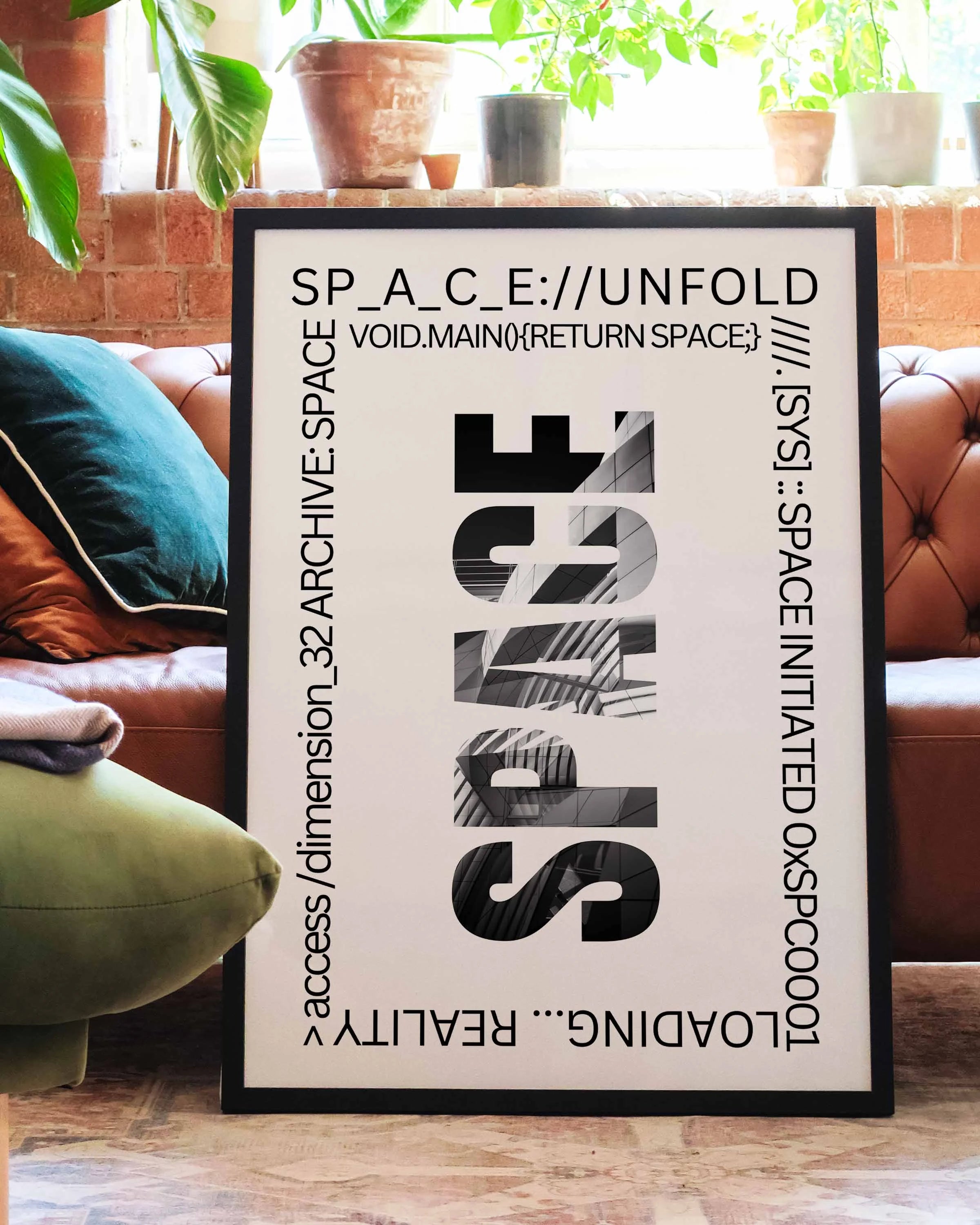 Space Poster – FineArt Wandbild, moderne Kunst & Fine Art Print von Spawnd, handgefertigt & Made in Germany