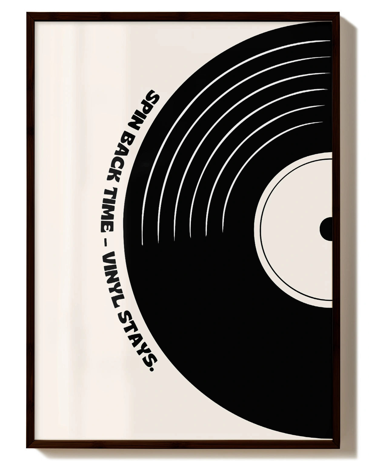 Spin back time Poster – FineArt Wandbild, moderne Kunst & Fine Art Print von Spawnd, handgefertigt & Made in Germany