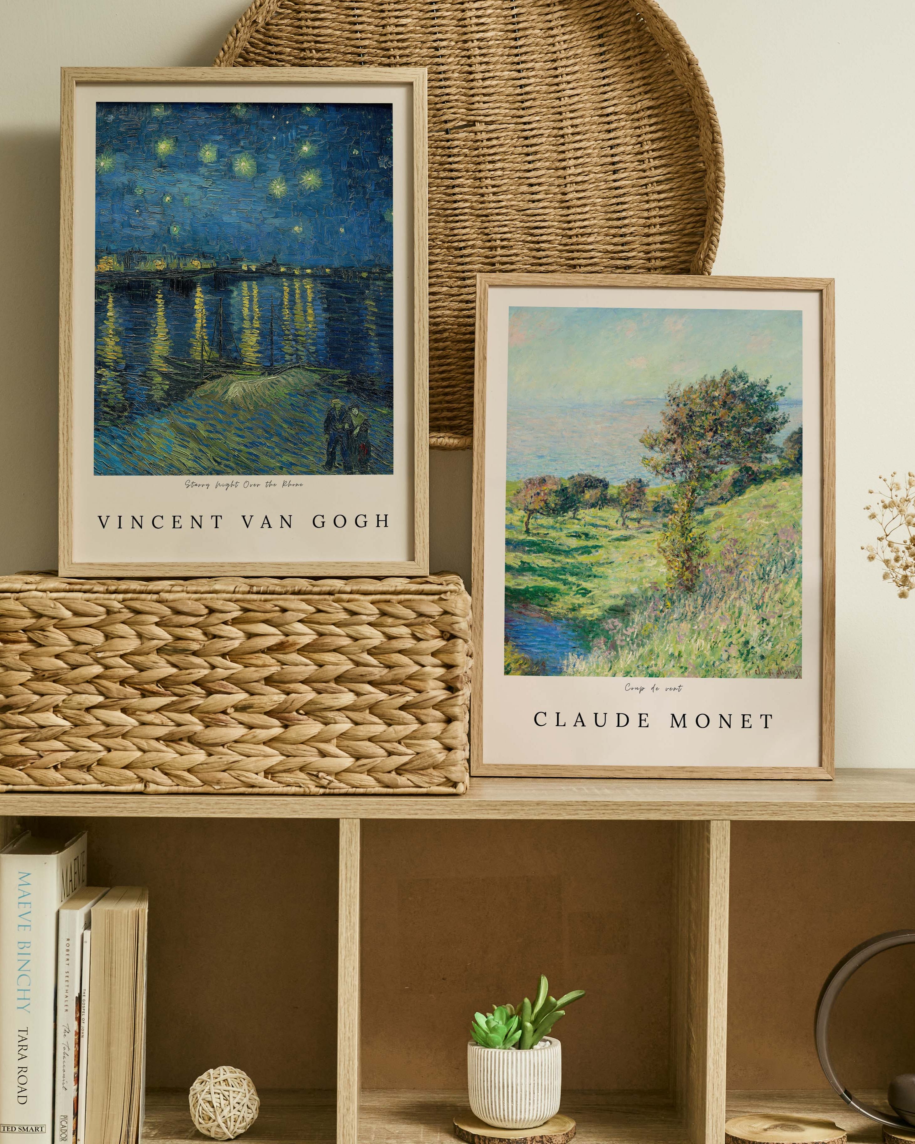 Starry Night over the Rhone Poster – FineArt Wandbild, moderne Kunst & Fine Art Print von Spawnd, handgefertigt & Made in Germany